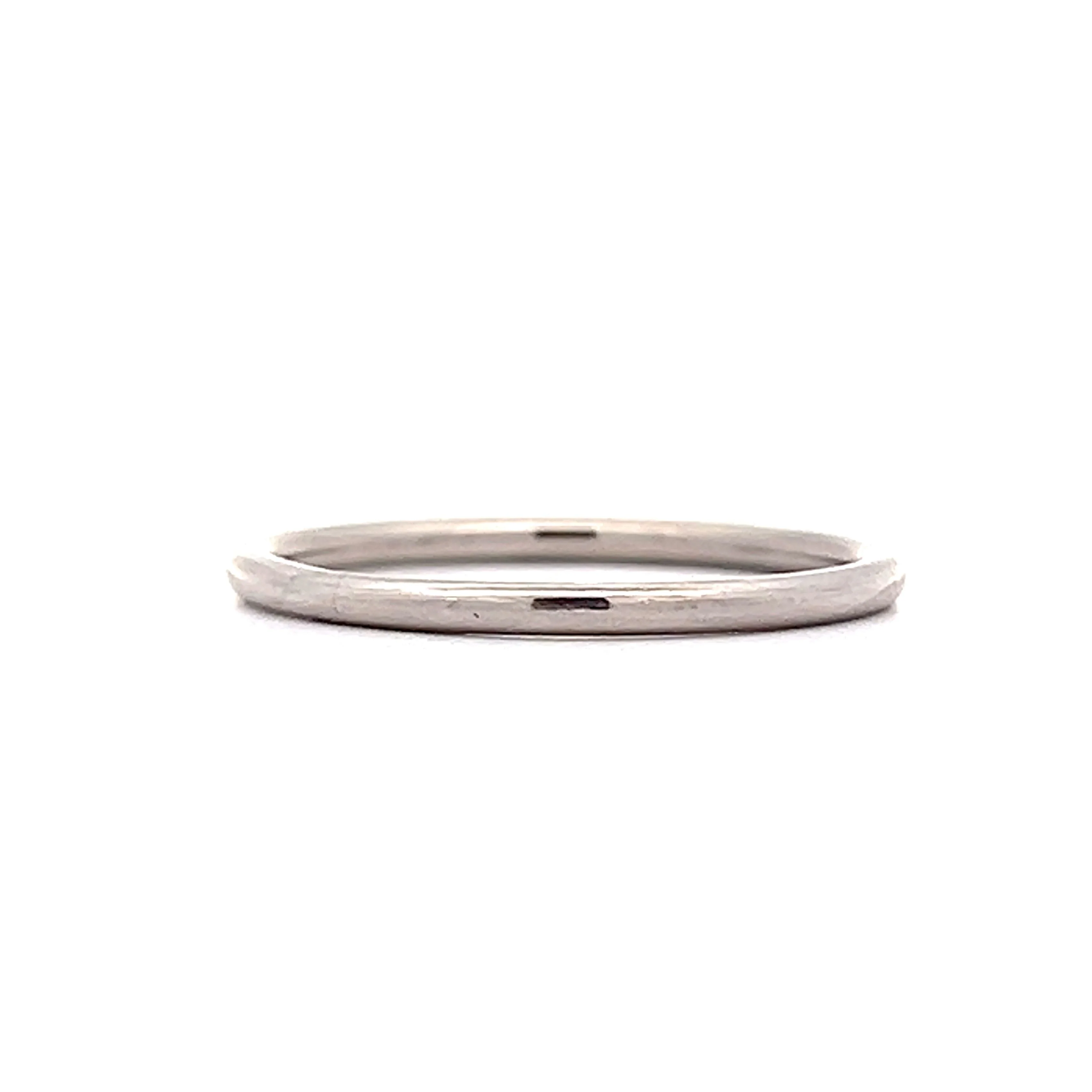 1.5mm Classic Half Round Wedding Band in Platinum - Image 2