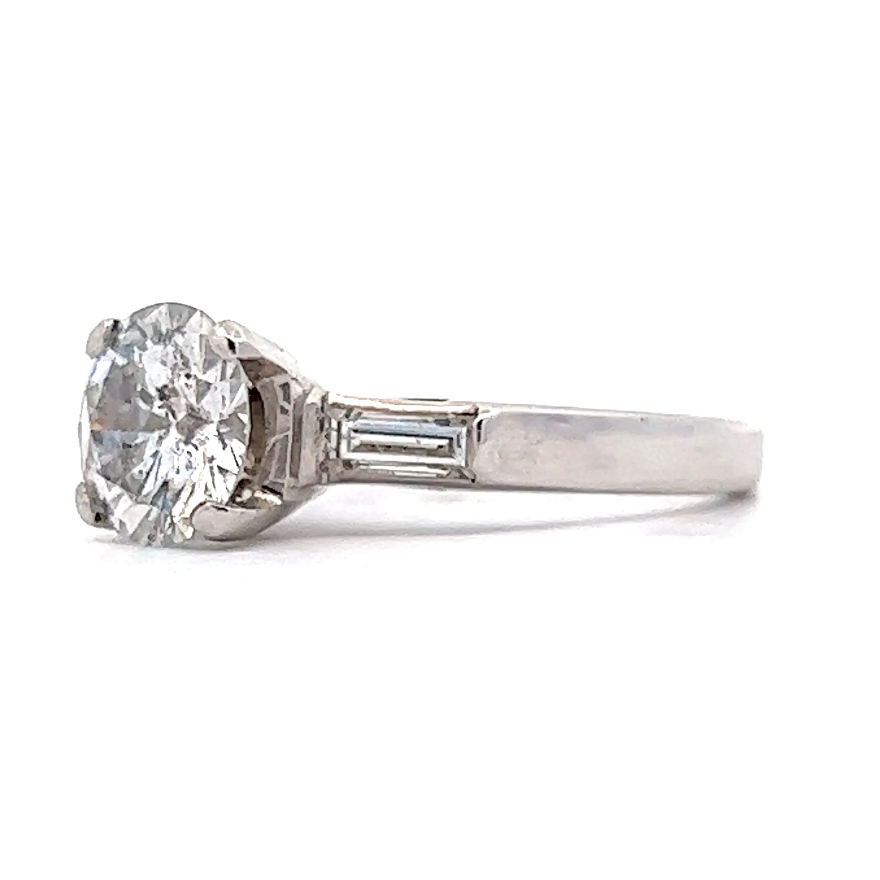 1.60 Round Brilliant Diamond Engagement Ring in 14k White Gold - Image 2