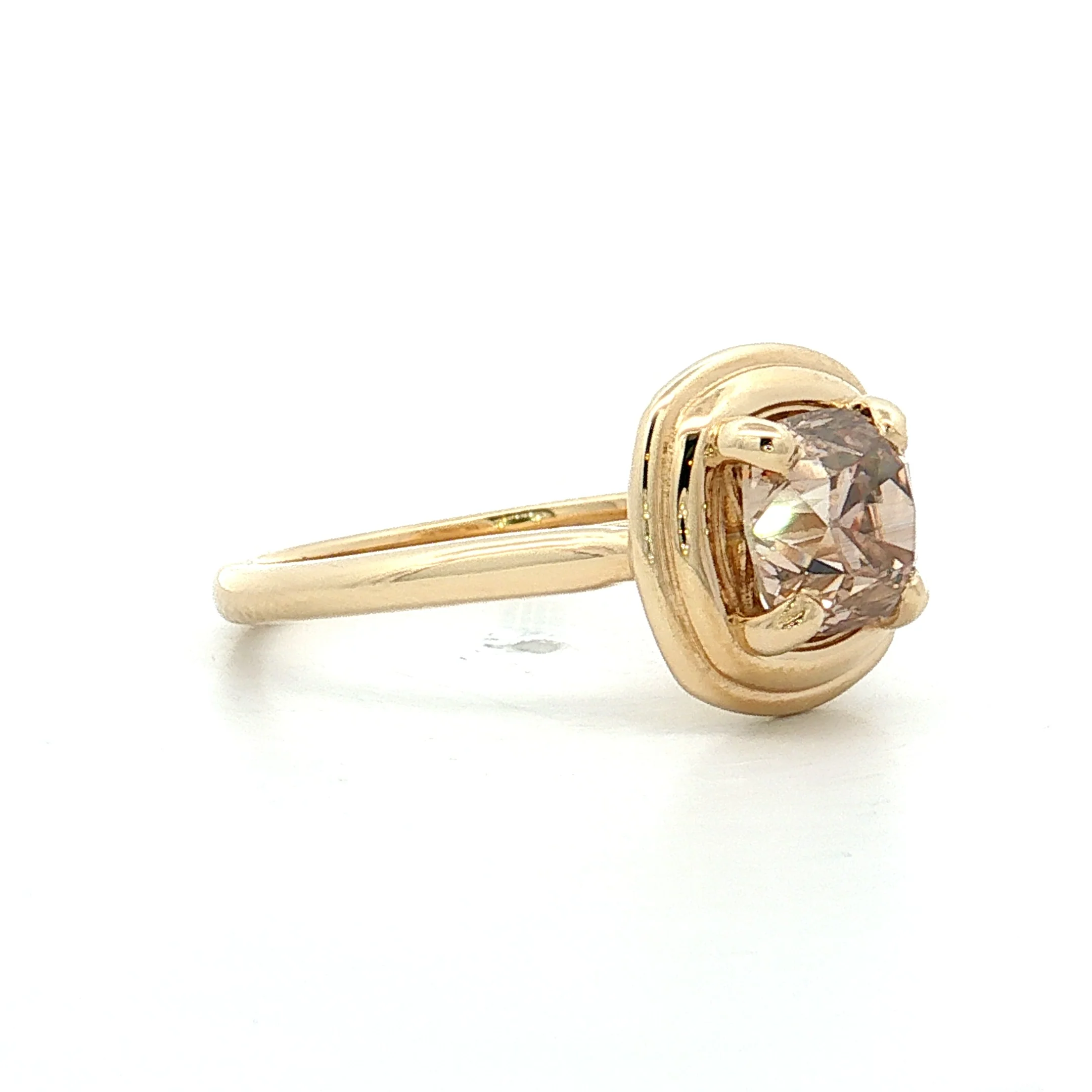 1.72 Old Mine Cushion Diamond Engagement Ring 14k - Image 3