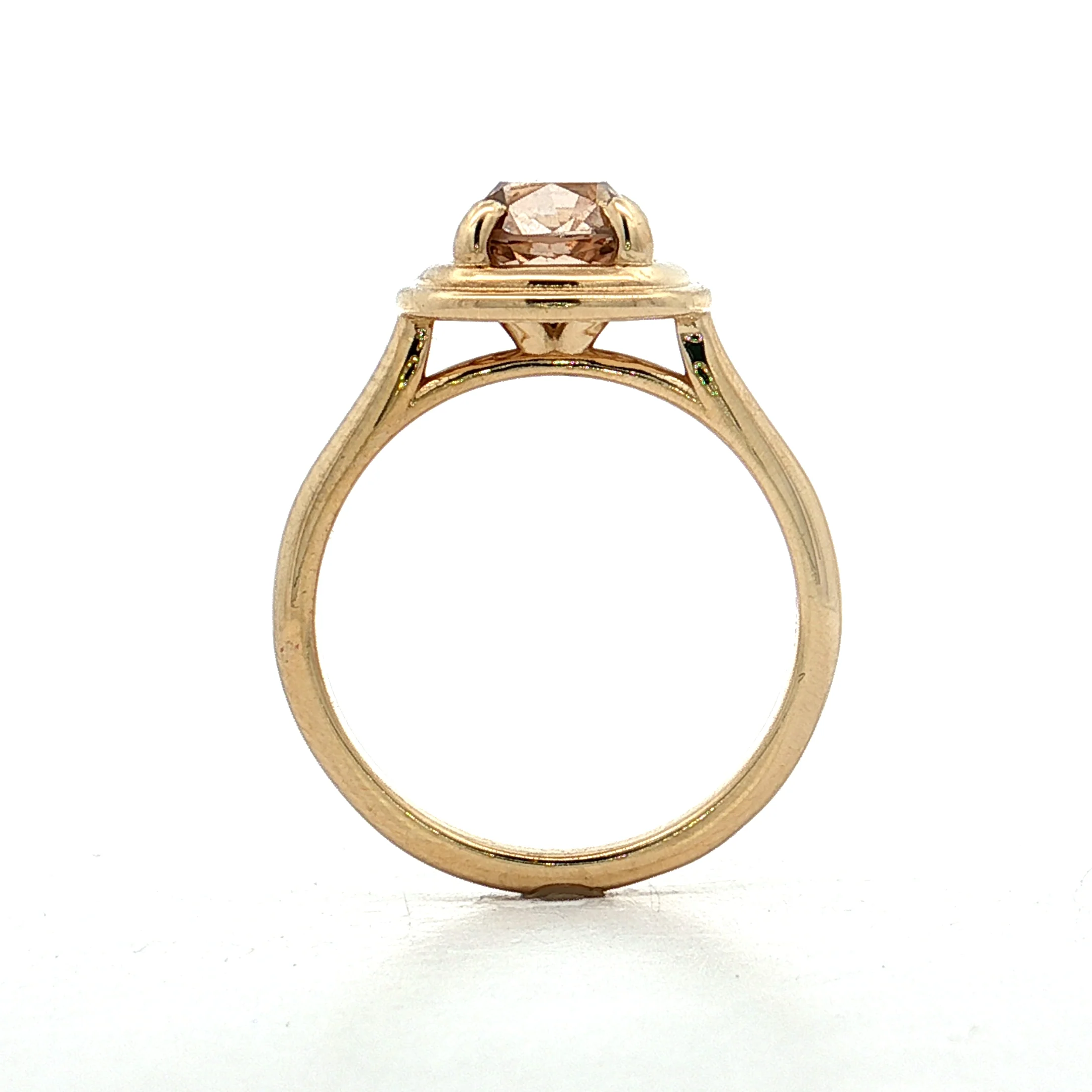 1.72 Old Mine Cushion Diamond Engagement Ring 14k - Image 4