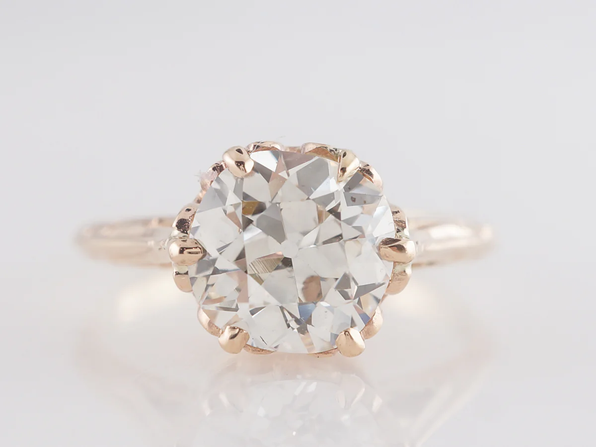 1.73 Victorian European Cut Diamond Engagement Ring