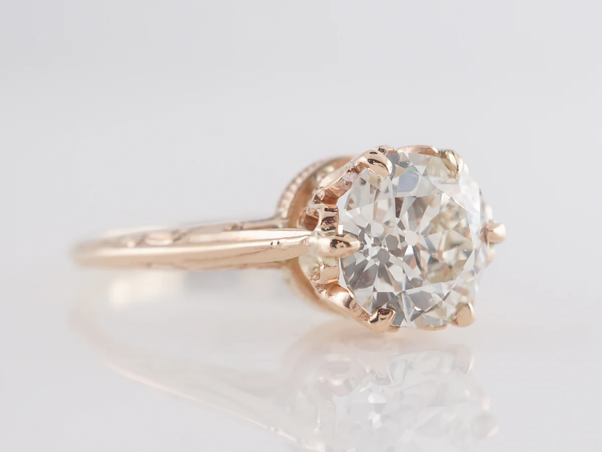 1.73 Victorian European Cut Diamond Engagement Ring - Image 3