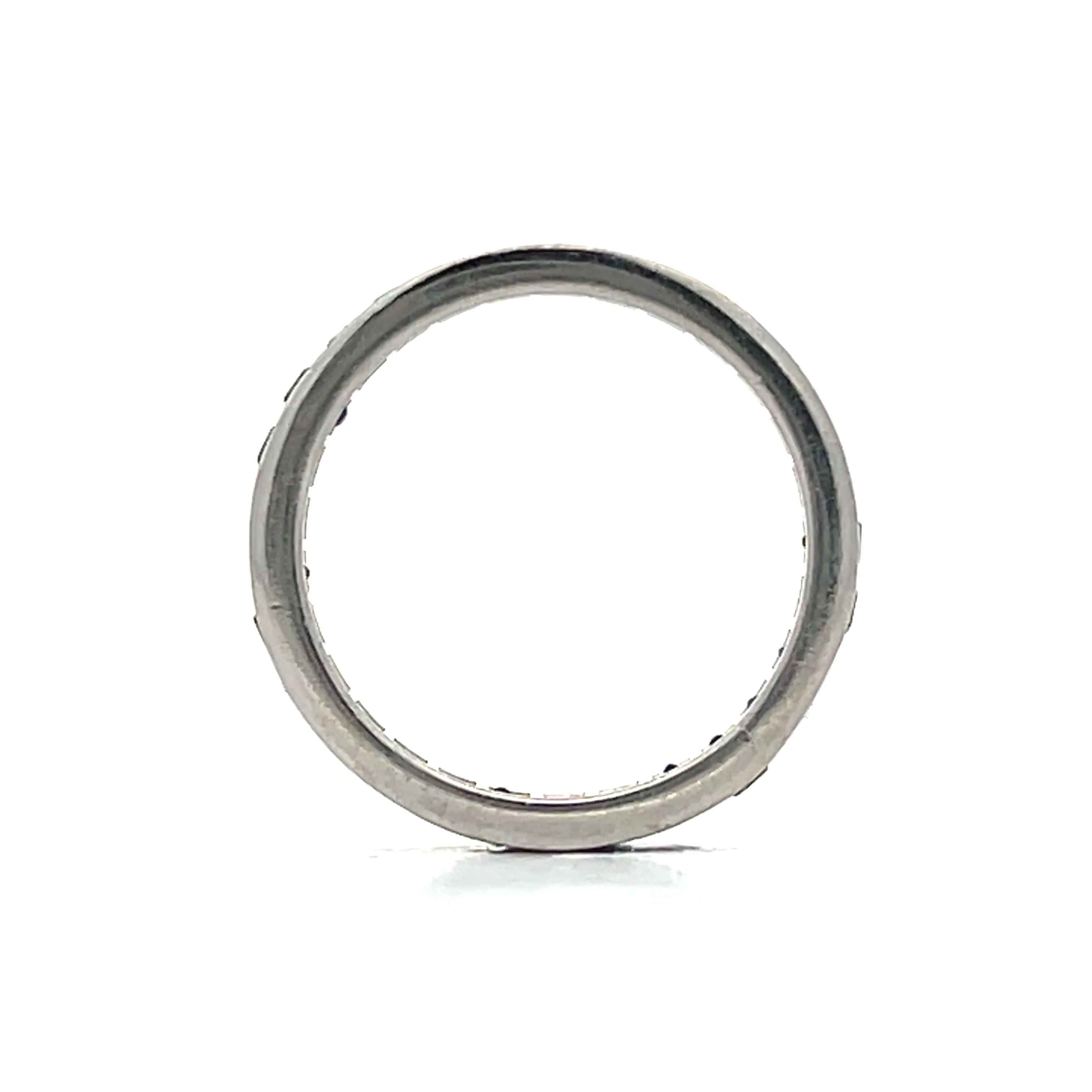 1.74 Square Cut Sapphire Eternity Band in Platinum - Image 4