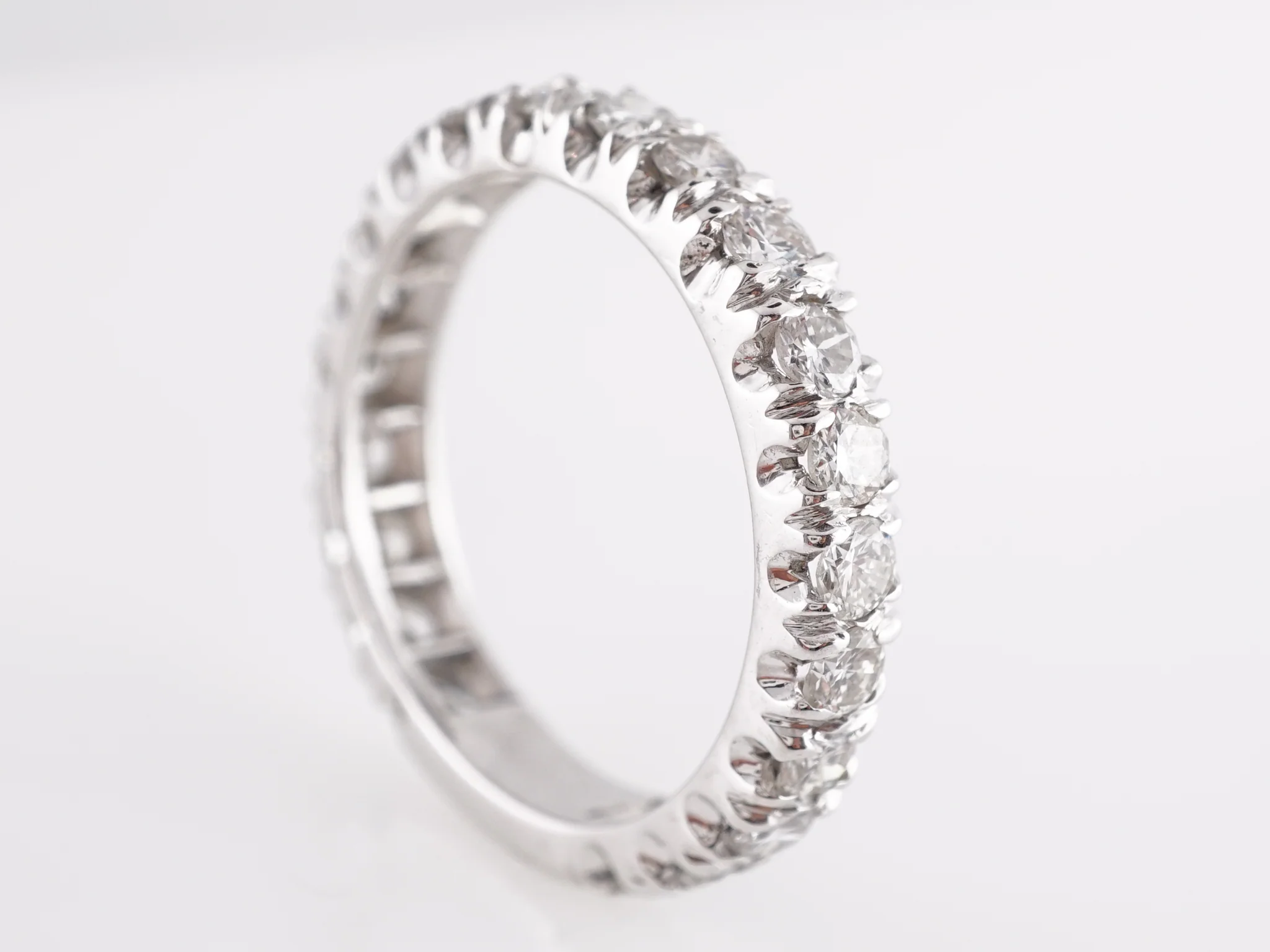 1.80 Carat Diamond Wedding Band in 14k White Gold - Image 2