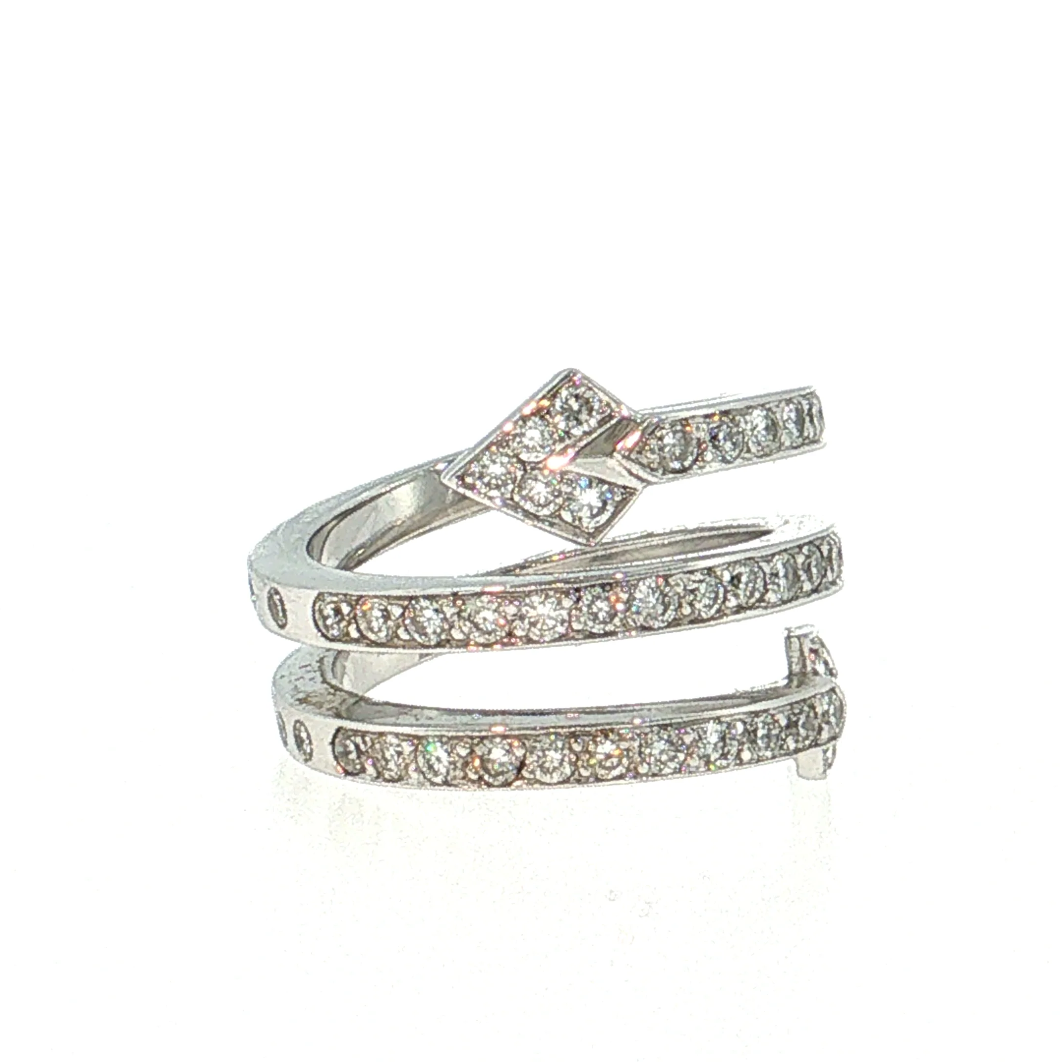 1.80 Lorenz Baumer Diamond Arrow Ring 18k White Gold - Image 3