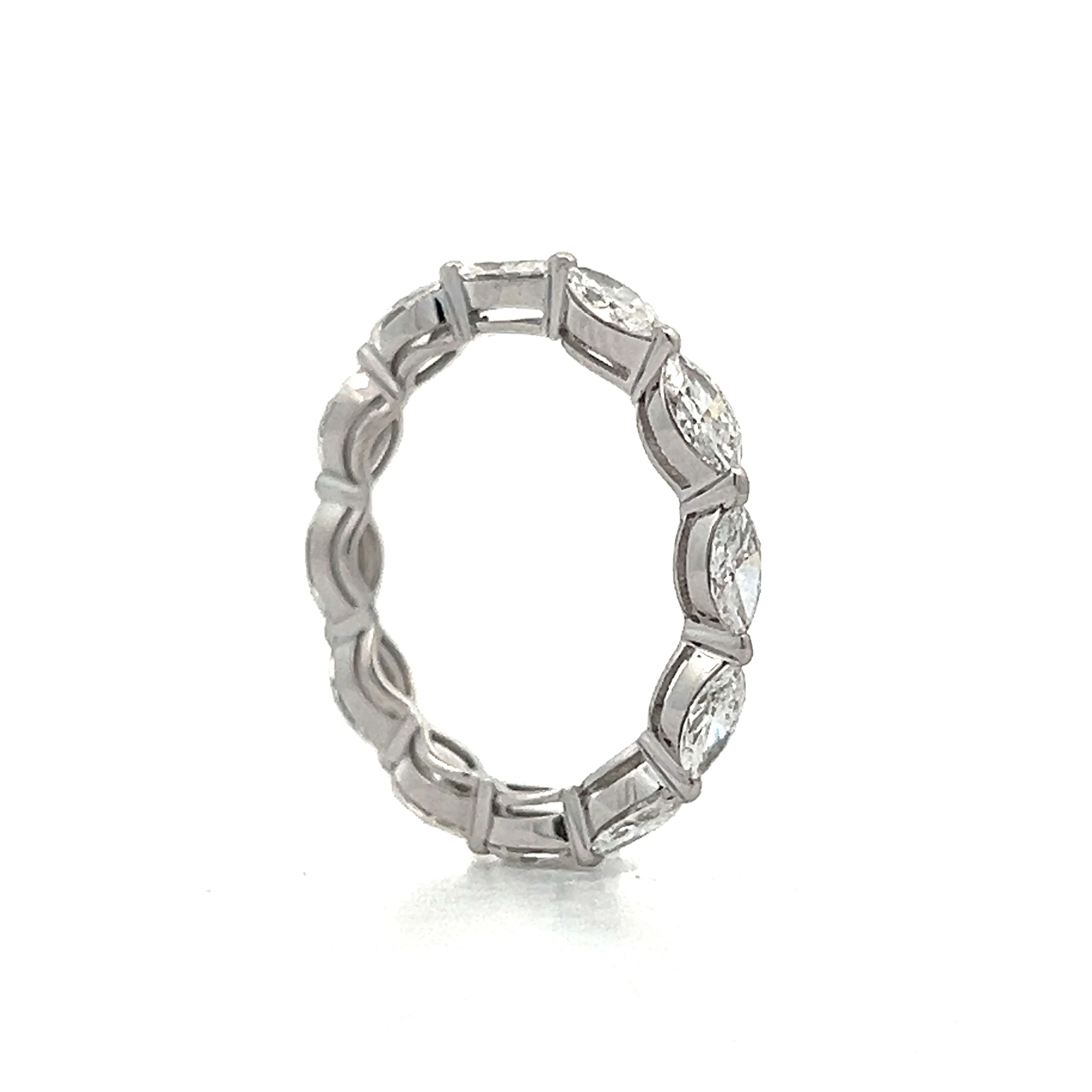 1.80 Marquise Diamond Eternity Band in White Gold - Image 5