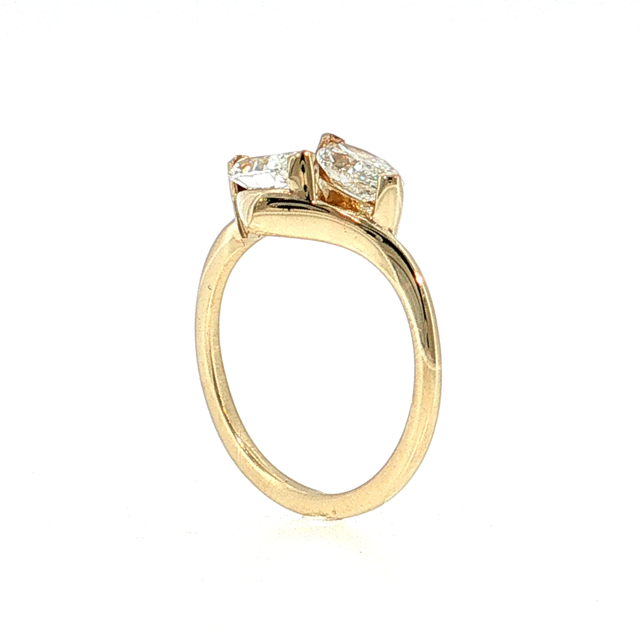 1.82 Diamond Toi Et Moi Engagement Ring 14k - Image 4