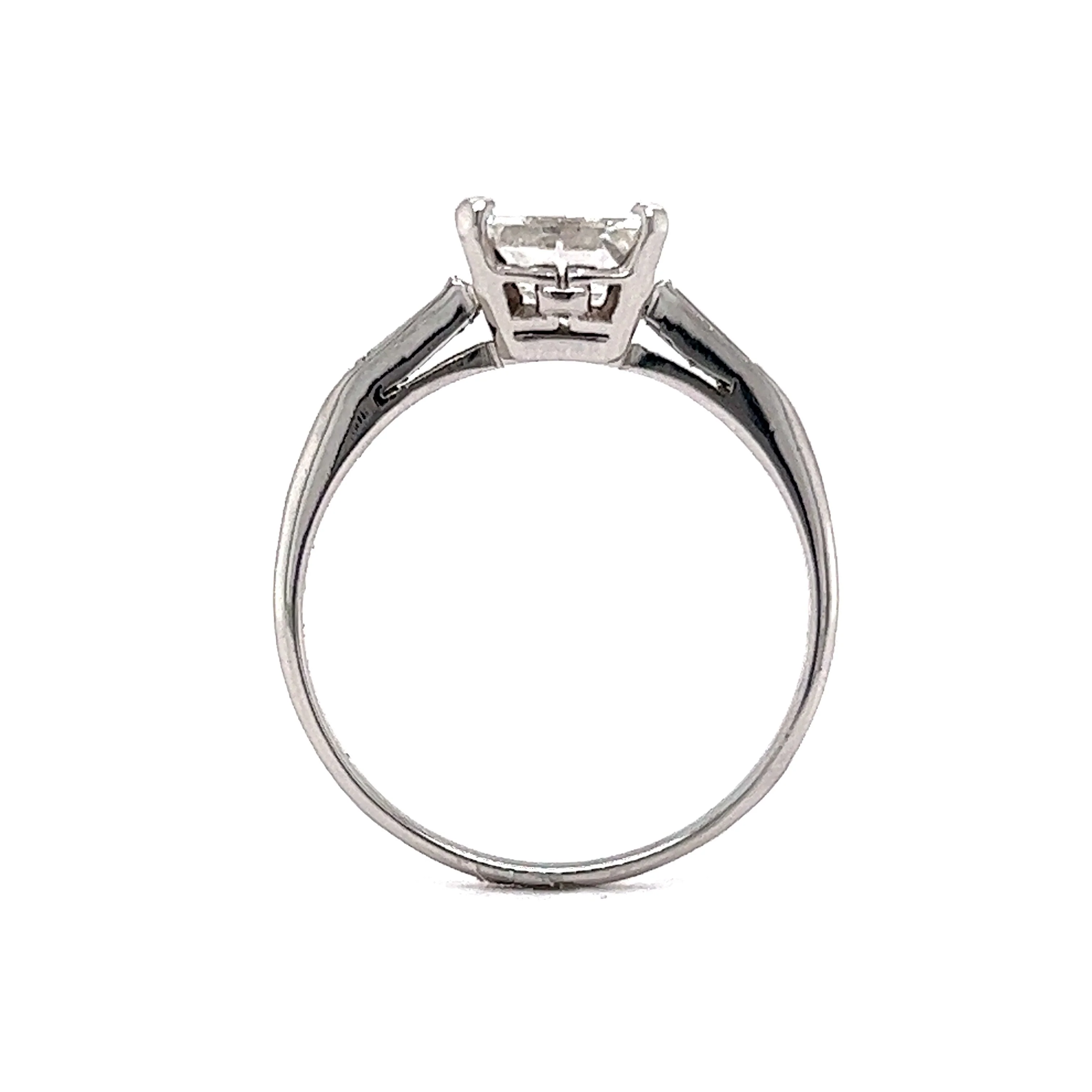 1.82 Emerald Cut Diamond Engagement Ring in Platinum - Image 4