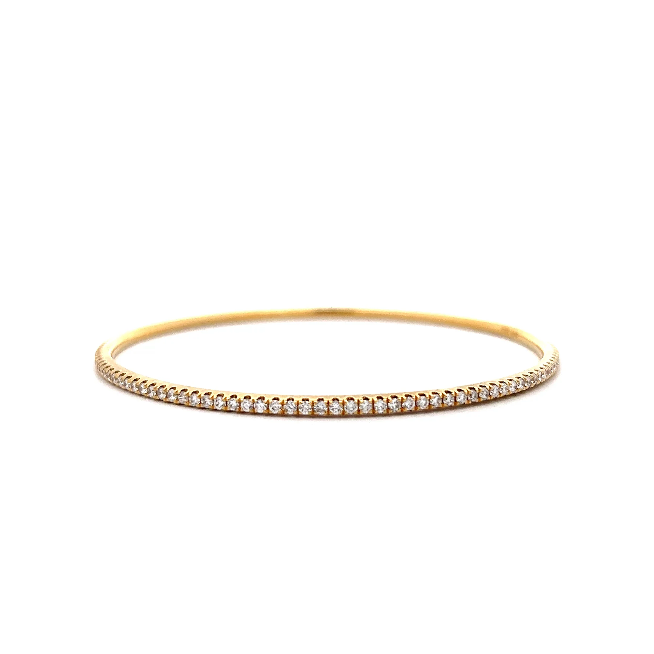 1.90 Odelia Diamond Bangle Bracelet 18k Yellow Gold
