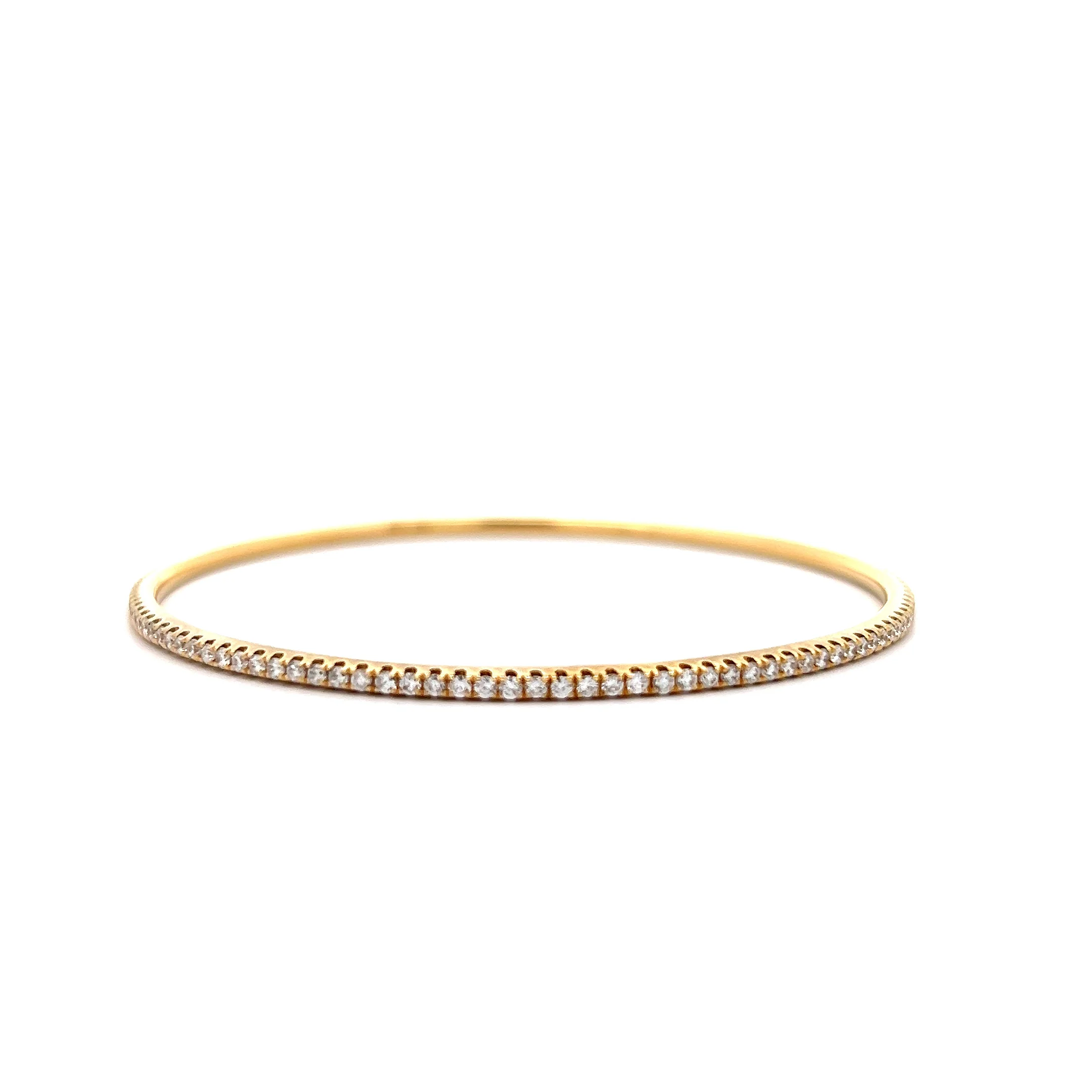 1.90 Odelia Diamond Bangle Bracelet 18k Yellow Gold - Image 4