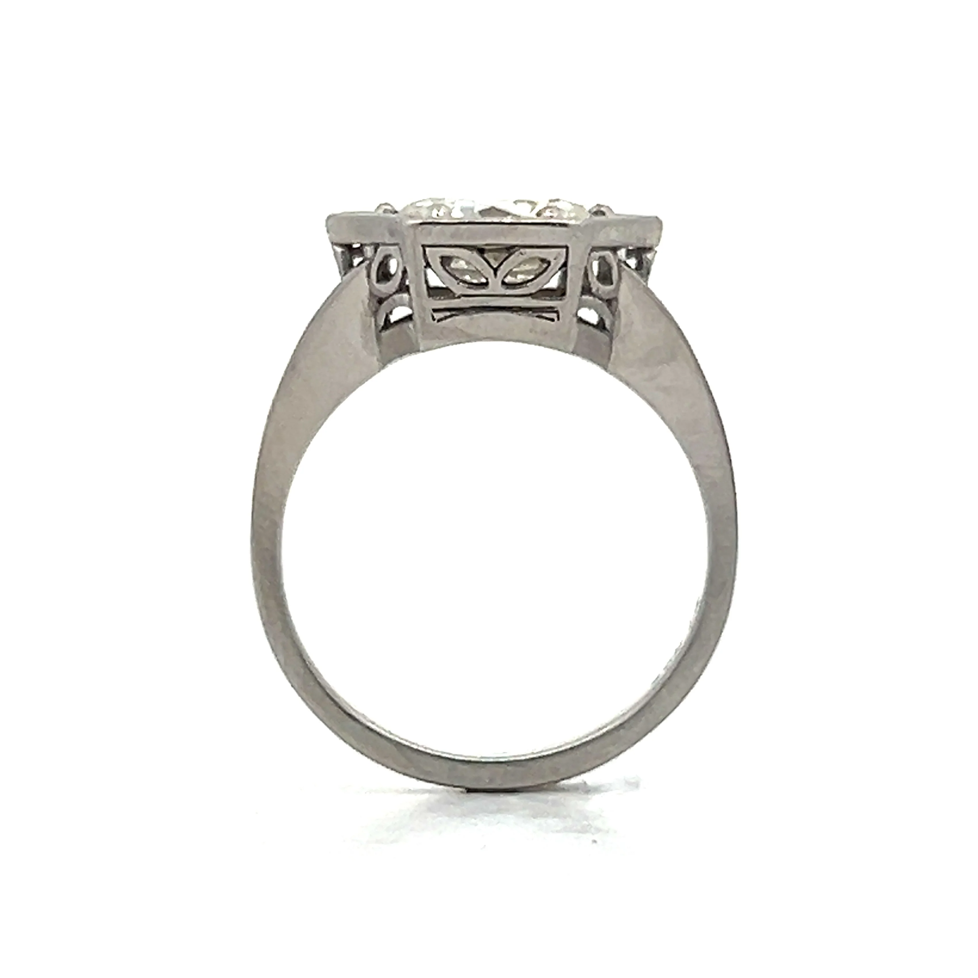 1.91 Bezel Diamond Solitaire Engagement Ring in Platinum - Image 5
