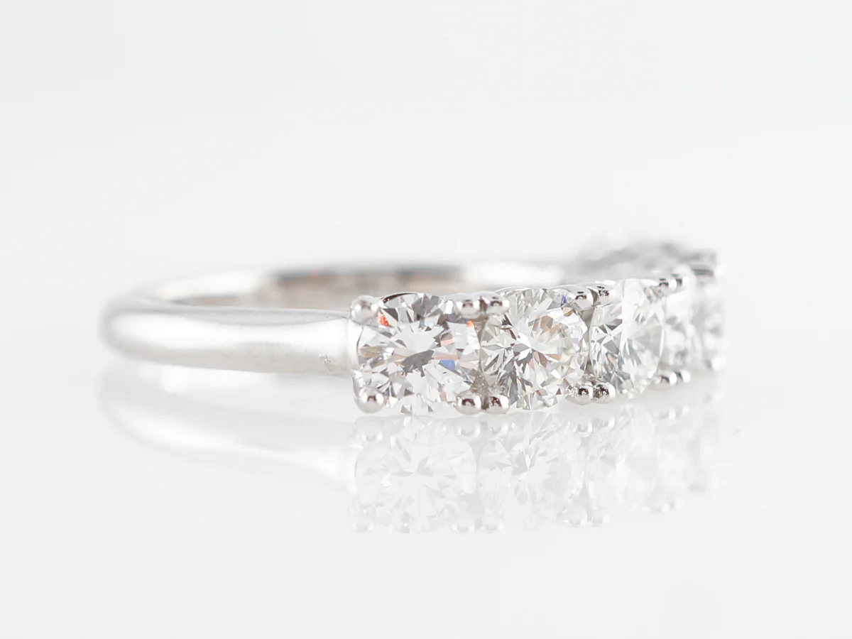1.96 Carat Diamond Wedding Band in 14k White Gold - Image 3