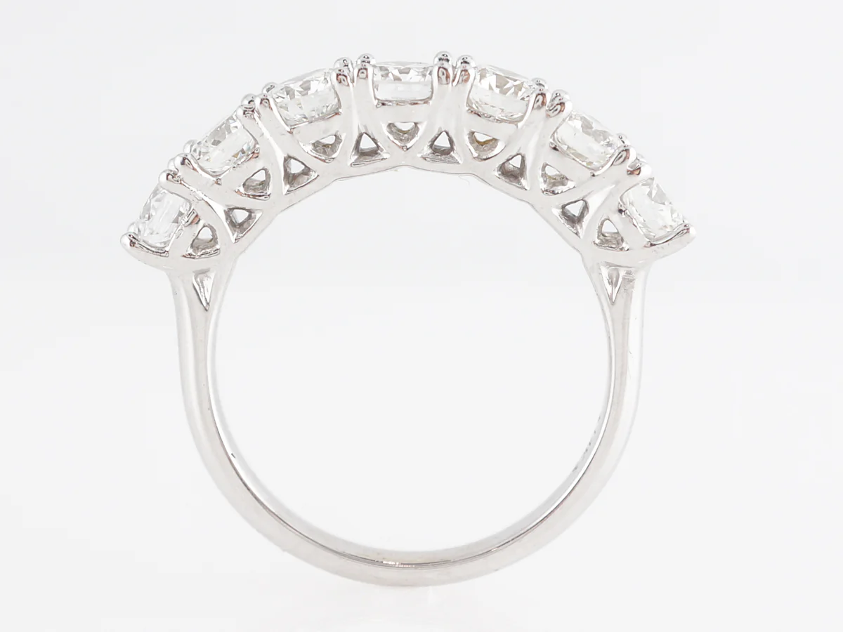 1.96 Carat Diamond Wedding Band in 14k White Gold - Image 4