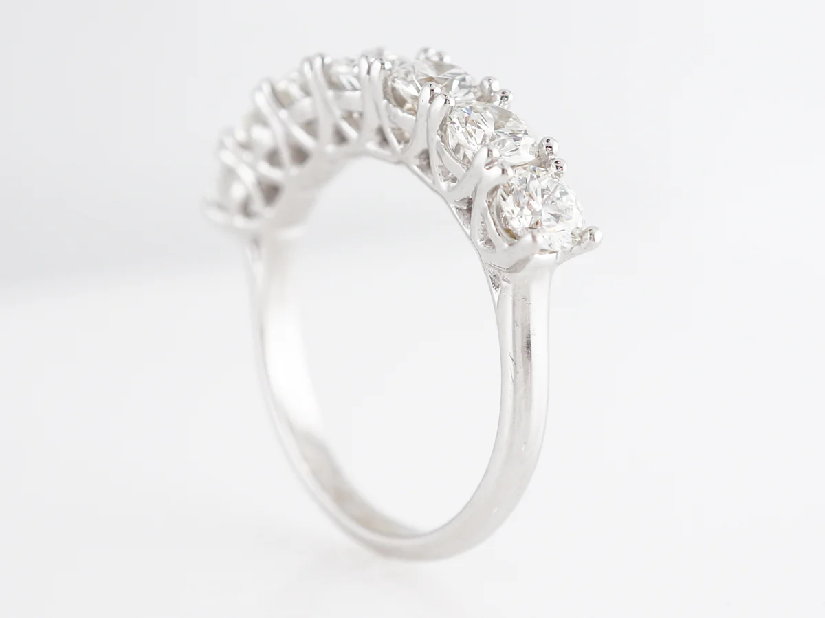 1.96 Carat Diamond Wedding Band in 14k White Gold - Image 5