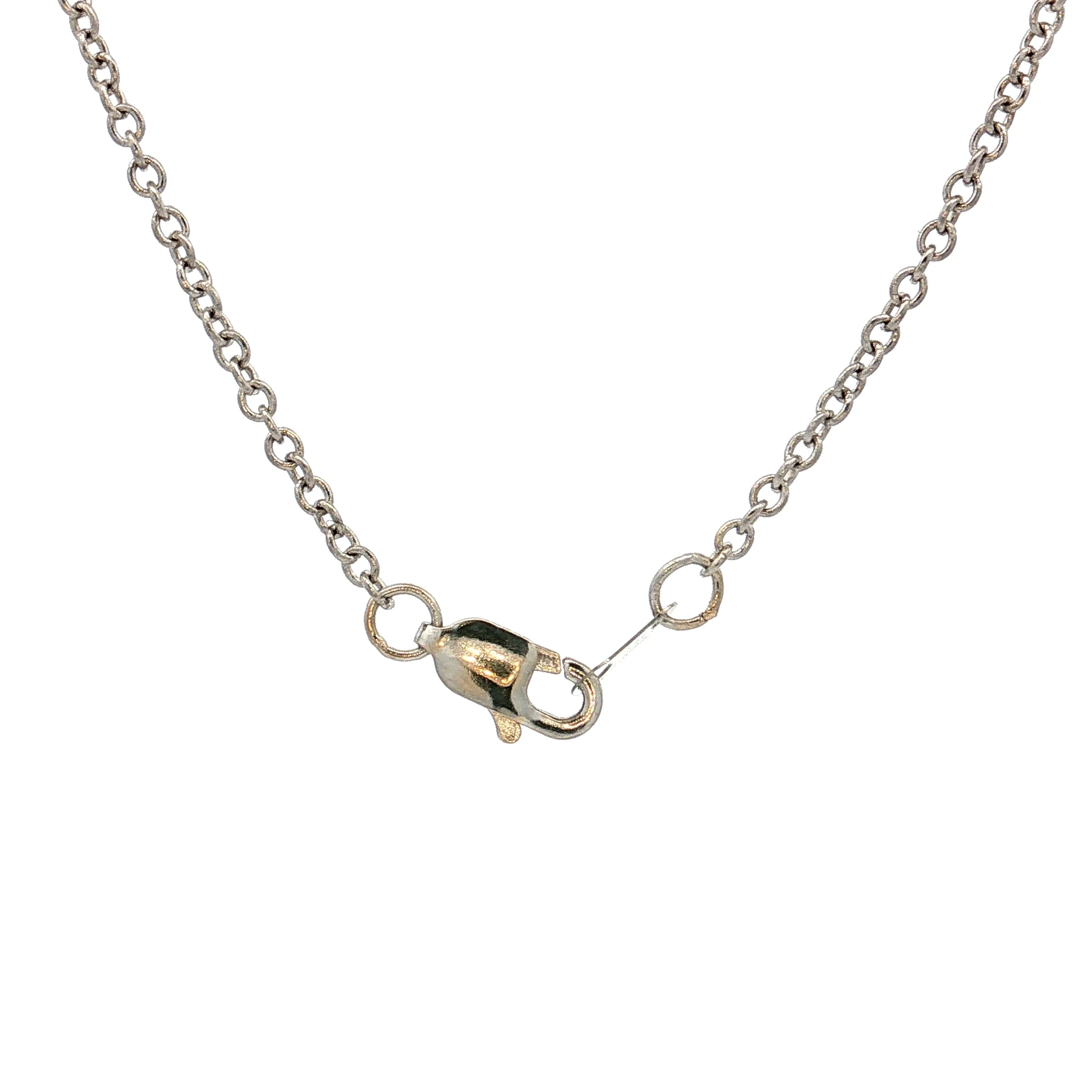 1.98 Diamond Rondelle Necklace 14k & 18k White Gold - Image 4