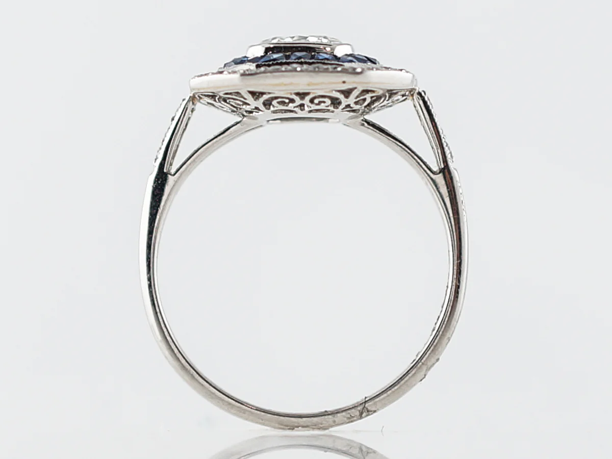 1 Carat Cushion Cut Diamond Engagement Ring in Platinum - Image 4
