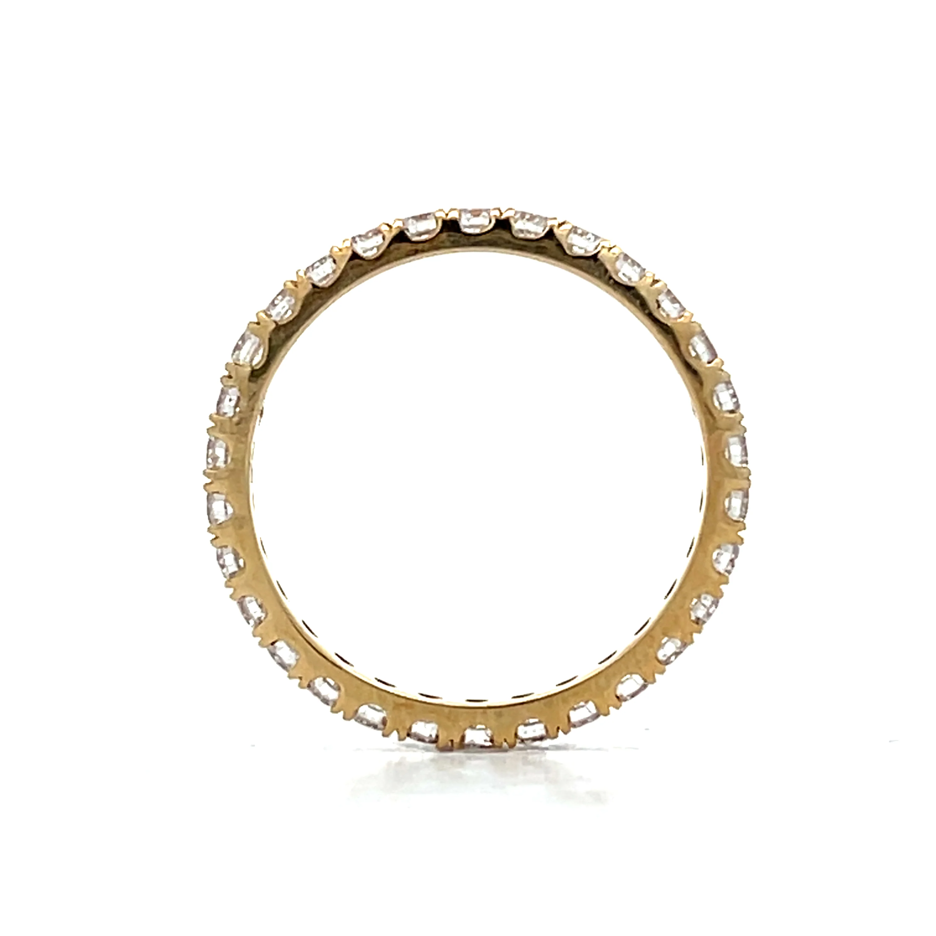 1 Carat Diamond Eternity Wedding Band in 14k - Image 5