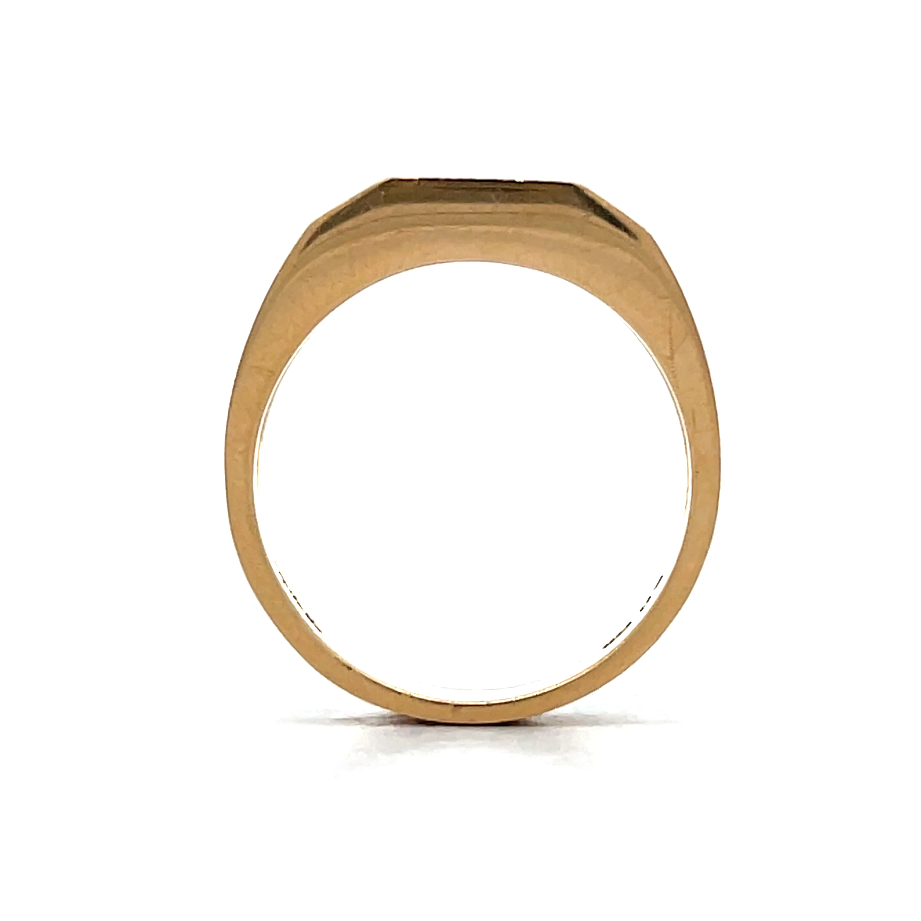 1 Carat Men's Wide Diamond Band in 14k Yellow Gold - Image 4