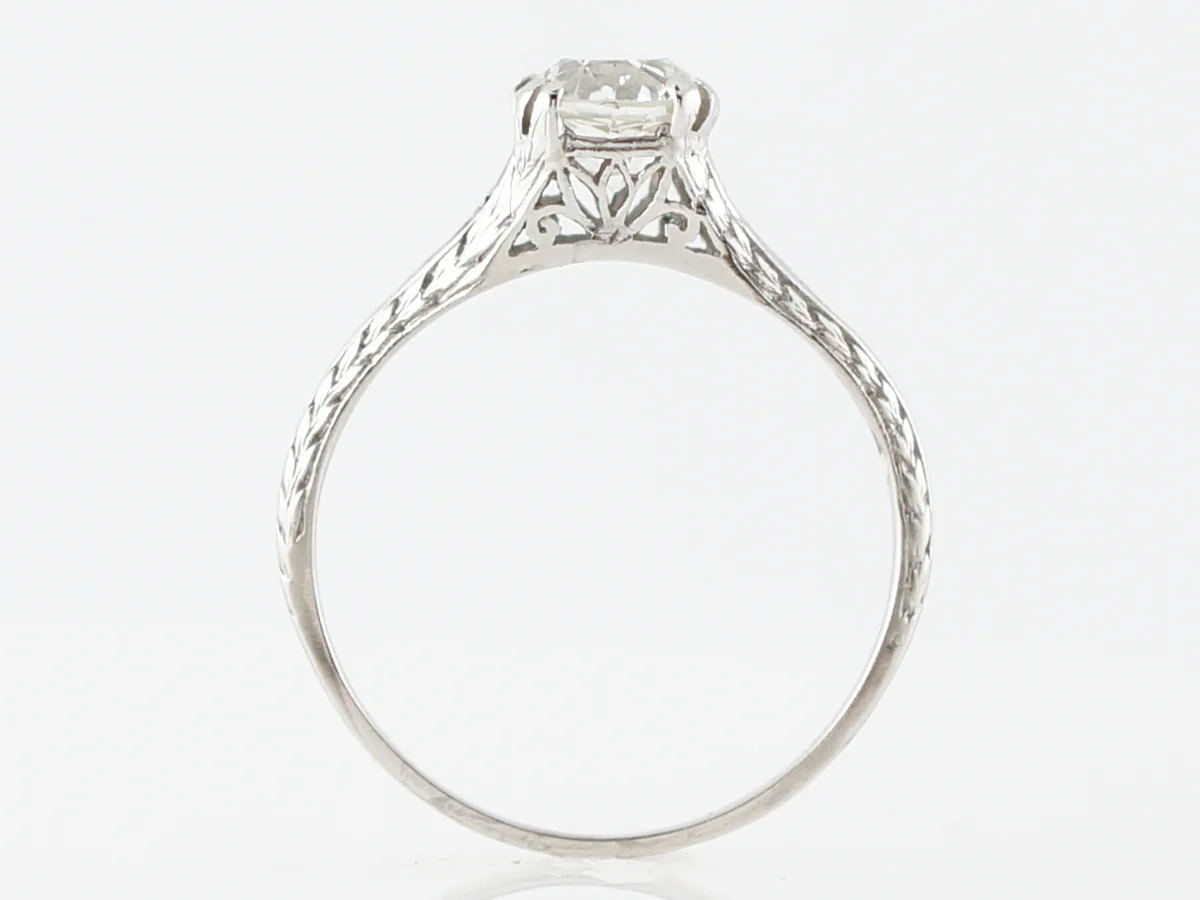 1 Carat Solitaire Diamond Engagement Ring in Platinum - Image 4