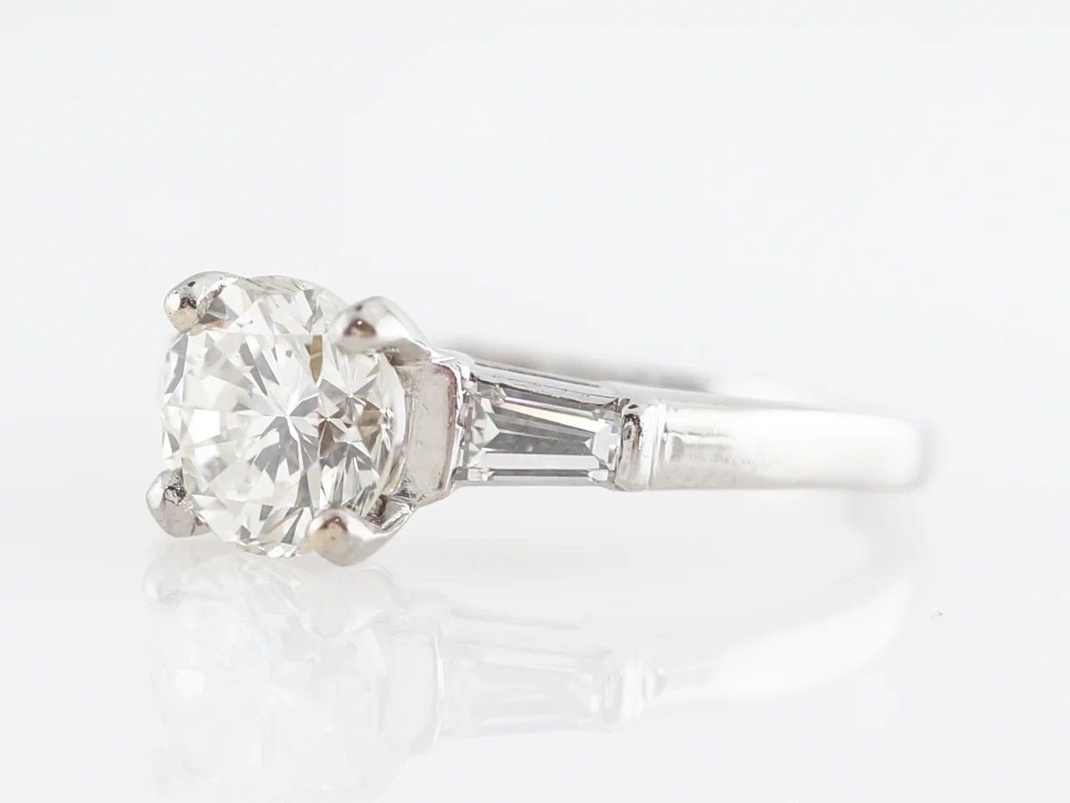 1 Carat Solitaire Diamond Engagement Ring in Platinum - Image 2