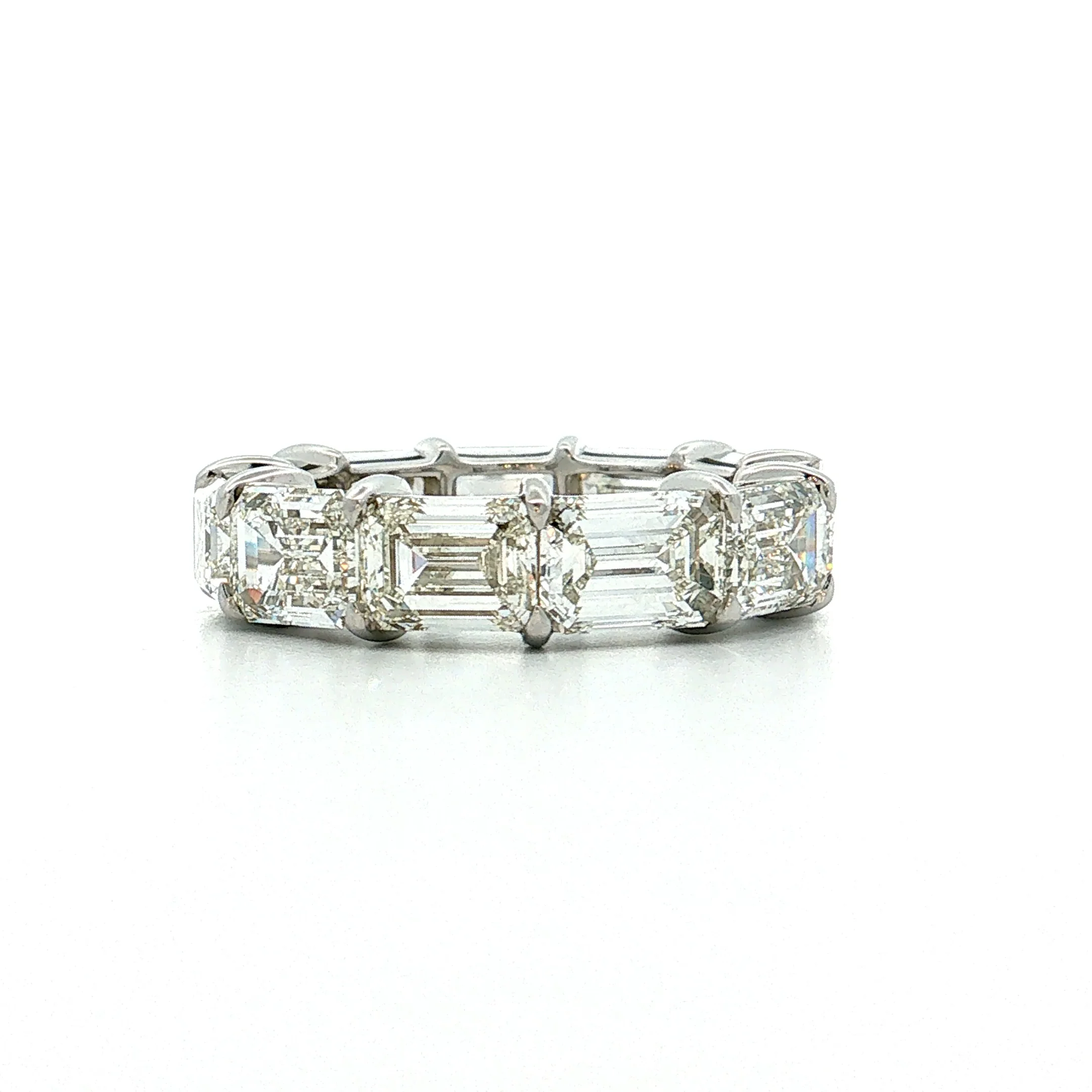 11.05 GIA Emerald Cut Diamond Eternity Band 18k - Image 2