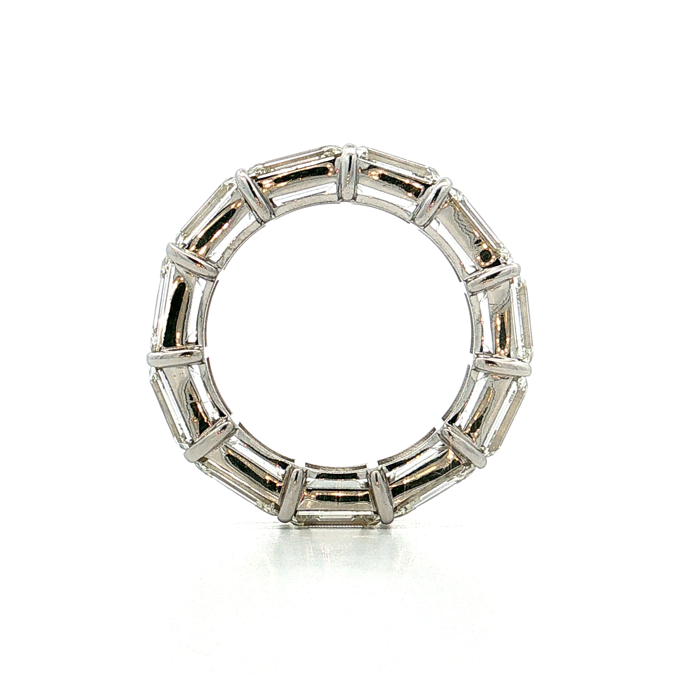 11.05 GIA Emerald Cut Diamond Eternity Band 18k - Image 5