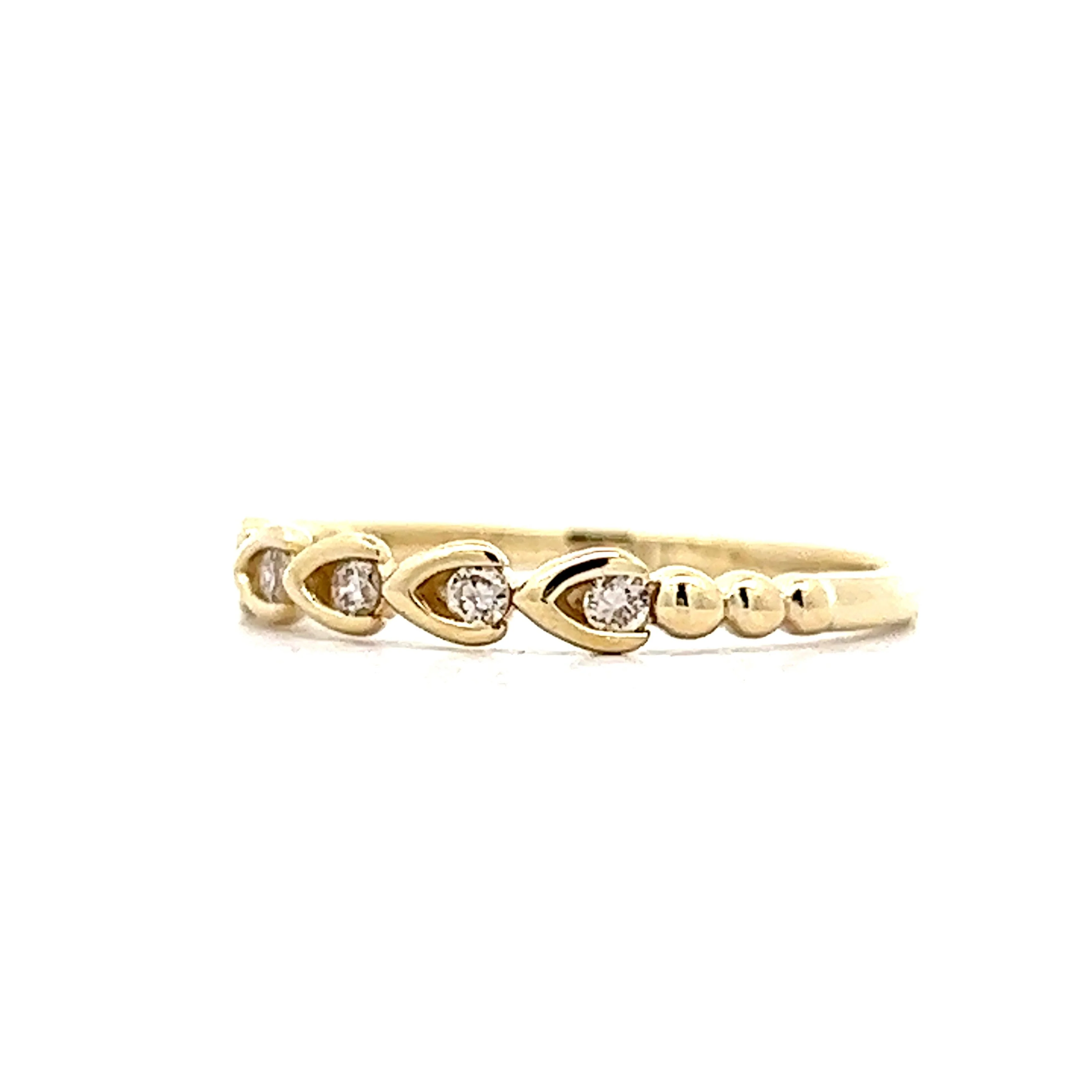 .11 Diamond Wedding Band in 14k Yellow Gold - Image 2