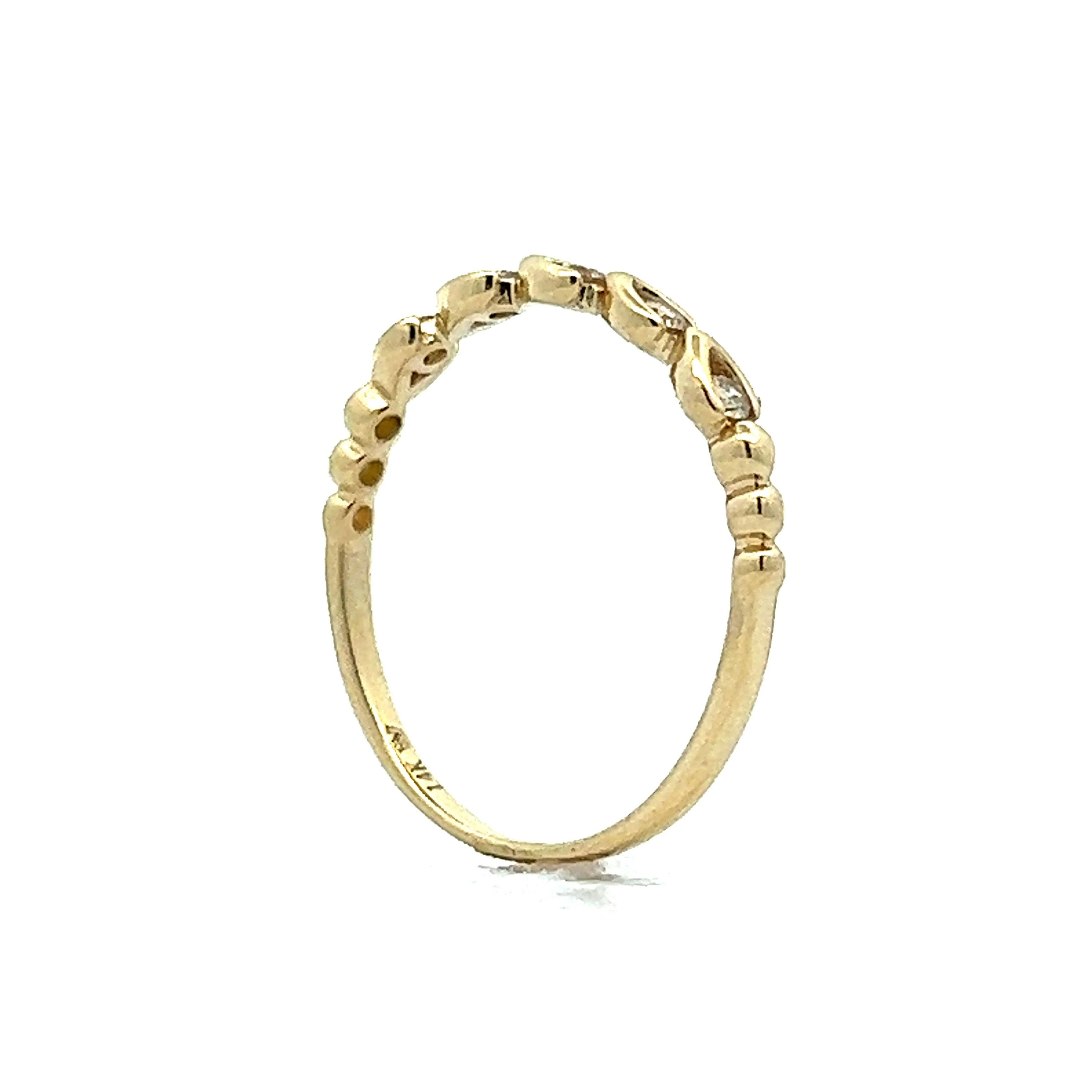 .11 Diamond Wedding Band in 14k Yellow Gold - Image 5