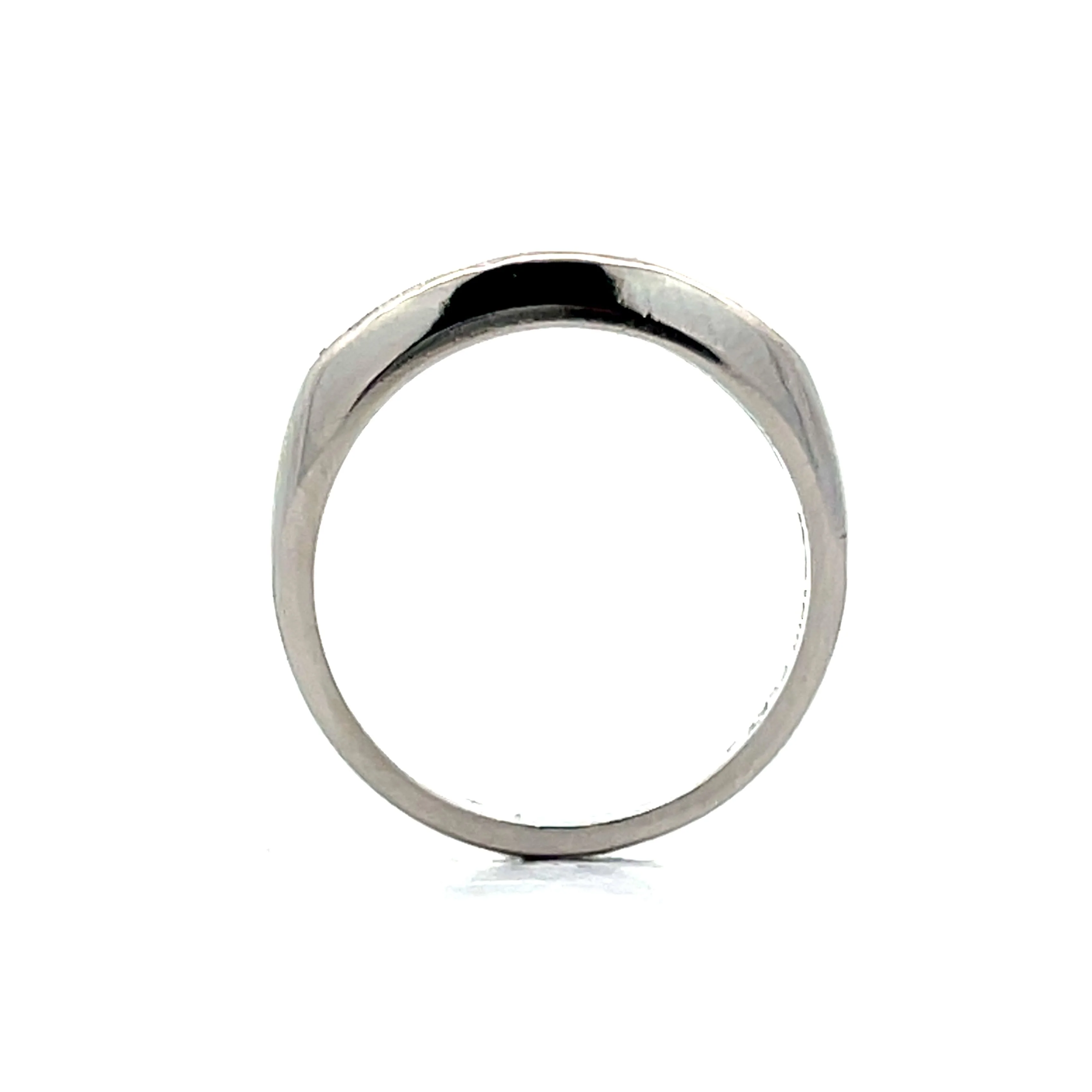 .12 Mid-Century Diamond Wedding Band in Platinum - Image 4
