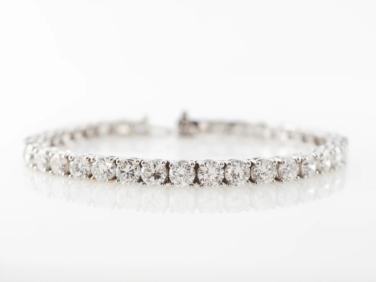 **RTV 9/24/19**13 Carat Diamond Bracelet in 18k White Gold - Image 2