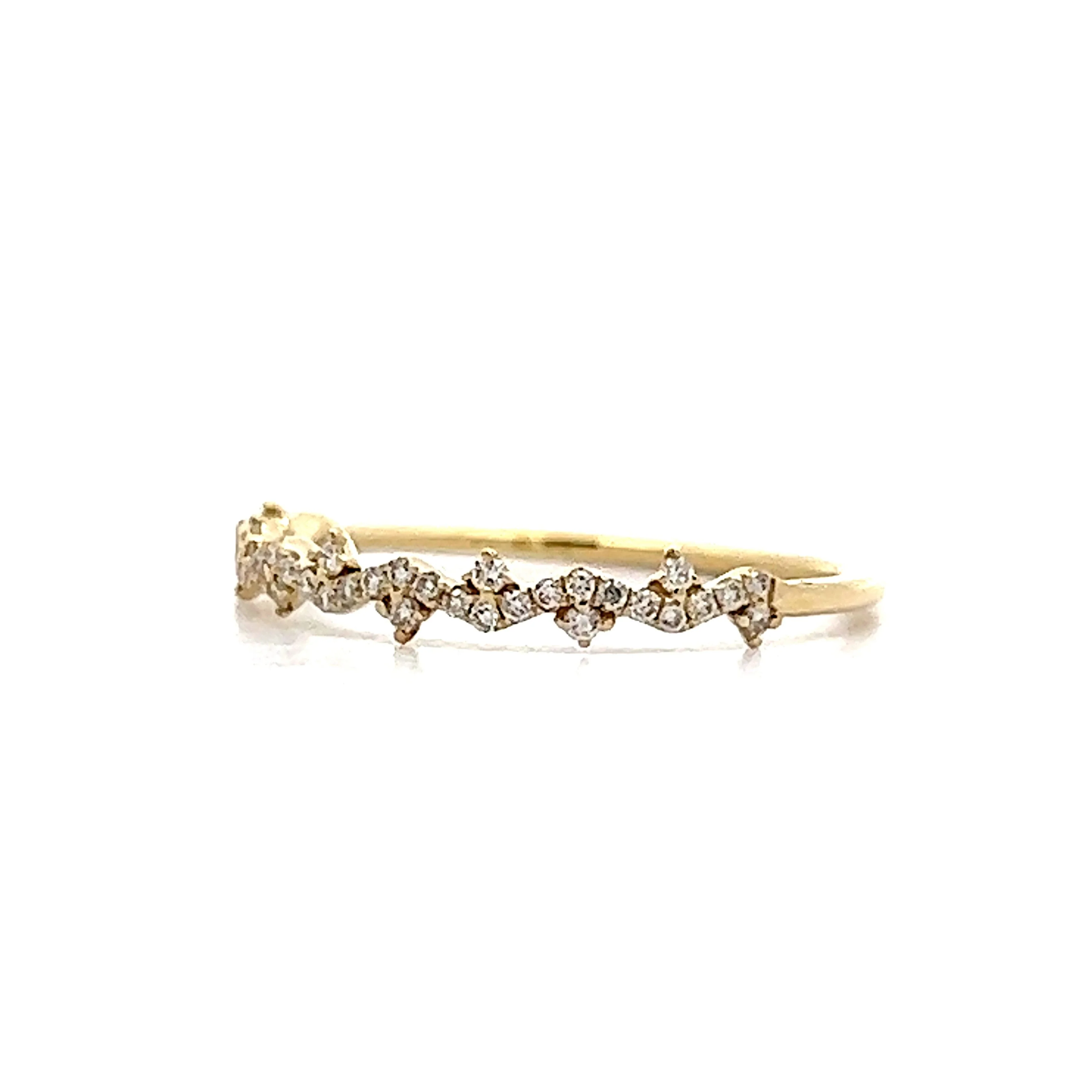 .13 Modern Diamond Wedding Band in 14k Yellow Gold - Image 2