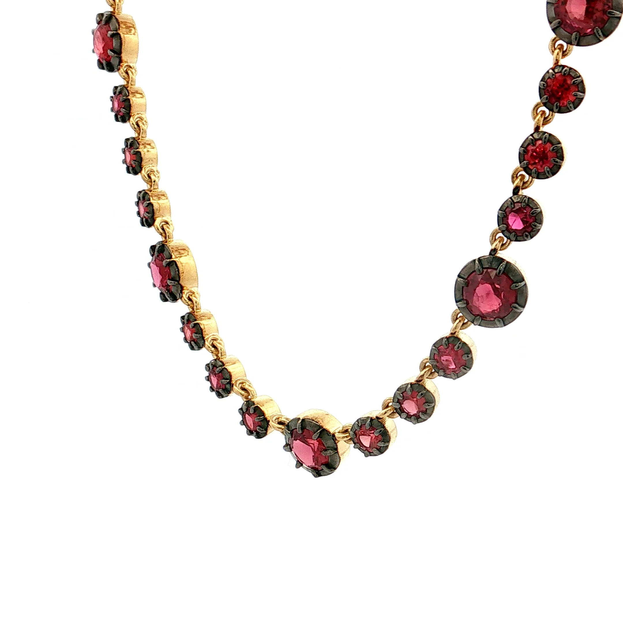 14.35 Ruby Necklace 18k Yellow Gold - Image 2