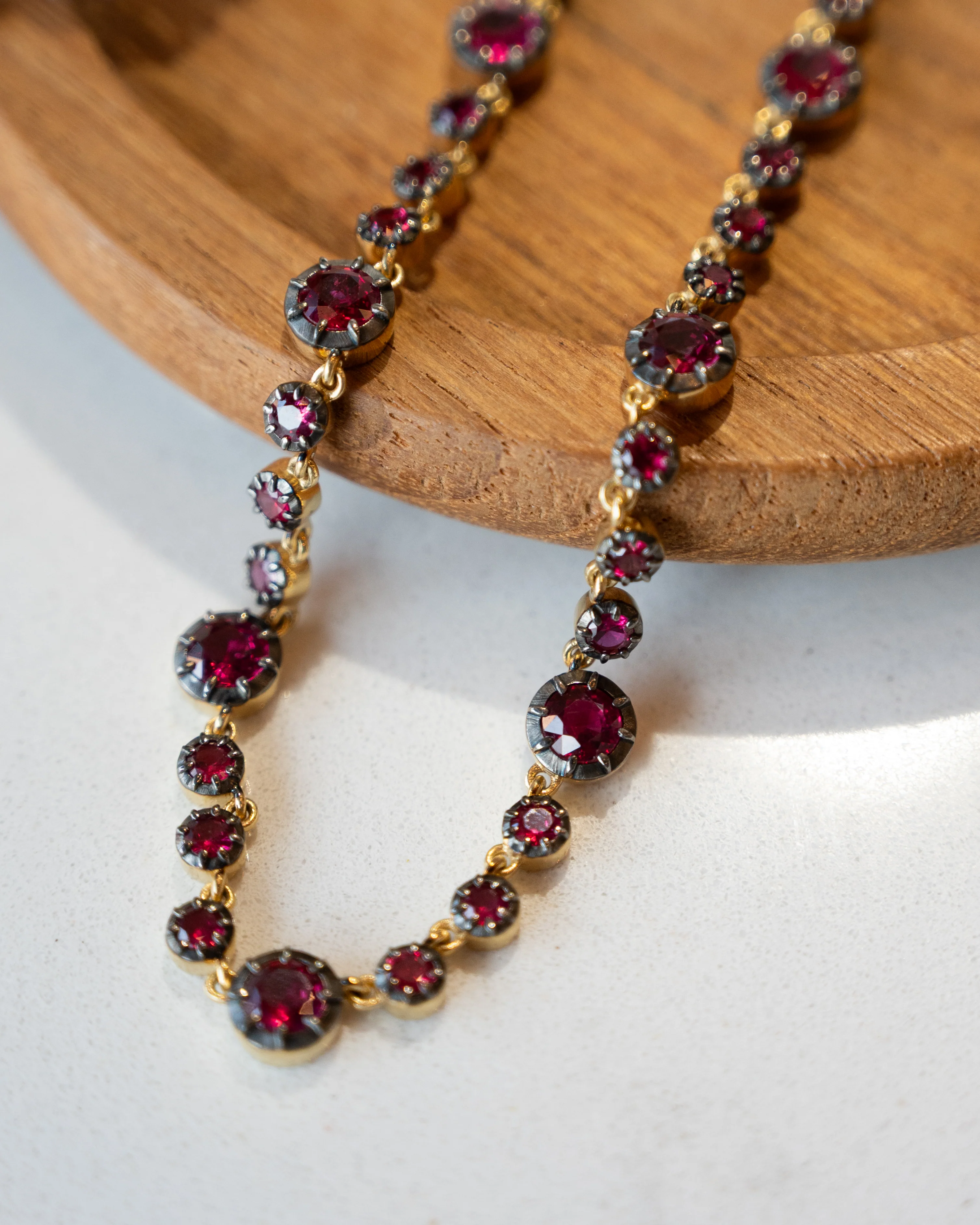 14.35 Ruby Necklace 18k Yellow Gold - Image 5