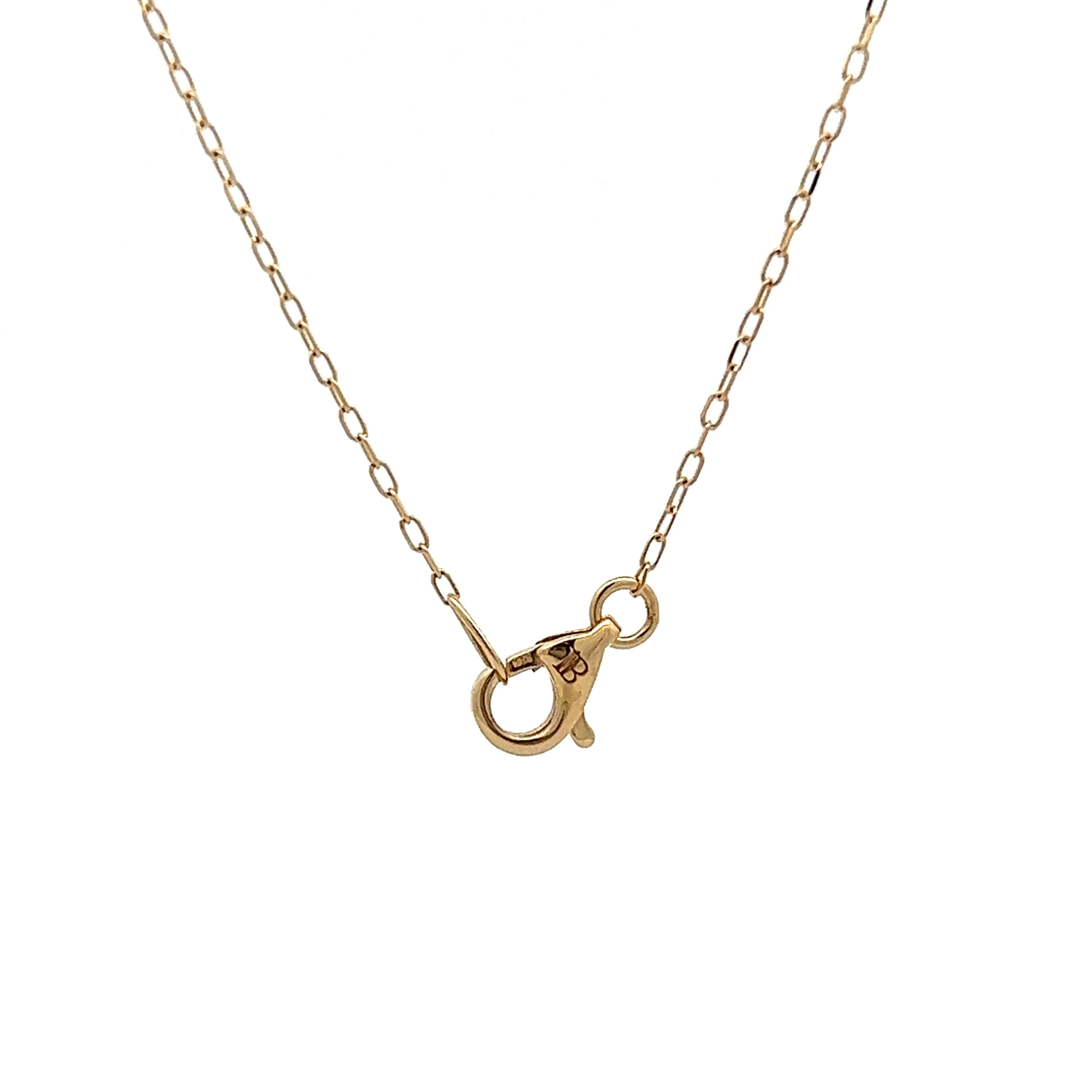 .14 Chrome Diopside Pendant Necklace in Yellow Gold - Image 5