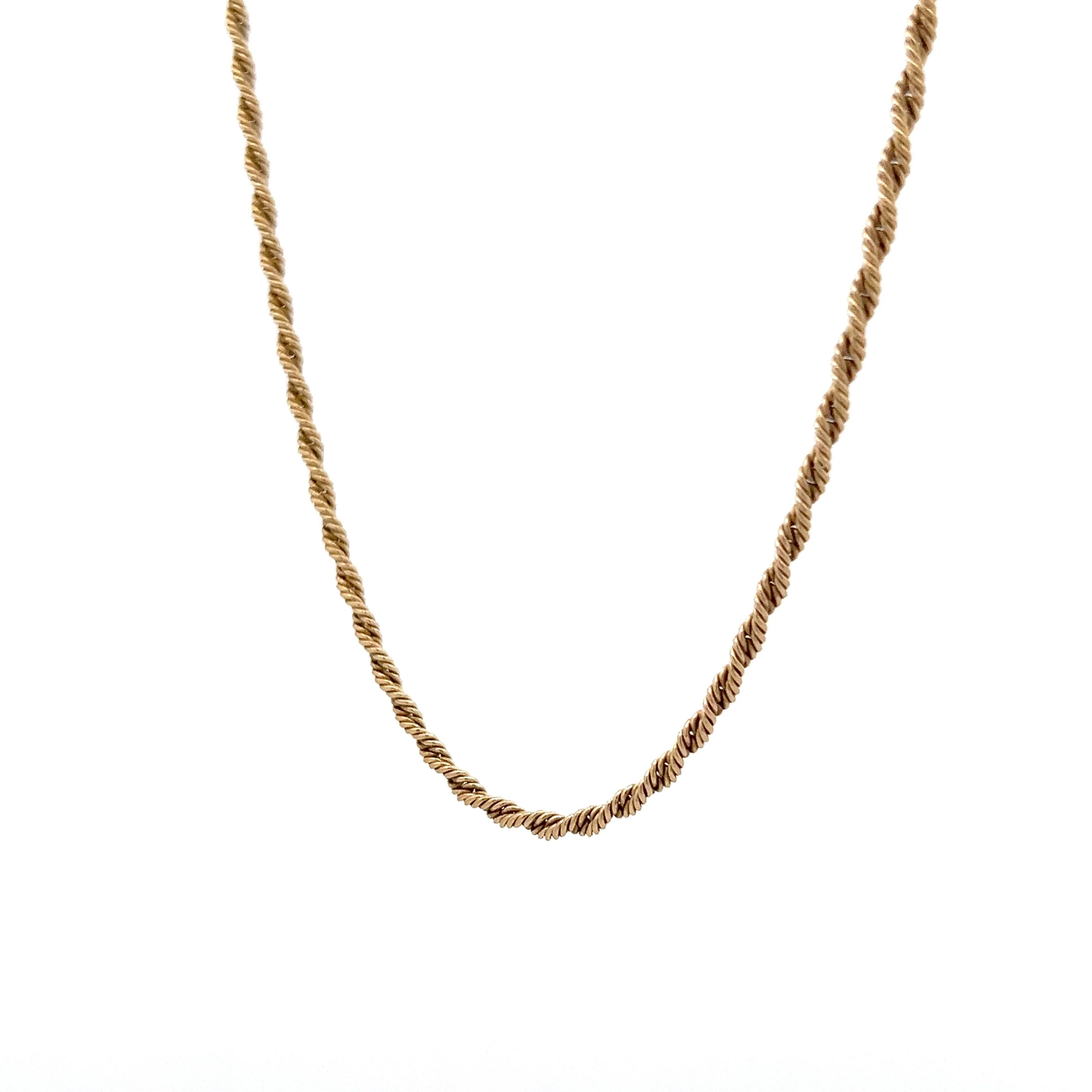 15 Inch Rope Chain Necklace in 14k Yellow Gold - Image 2
