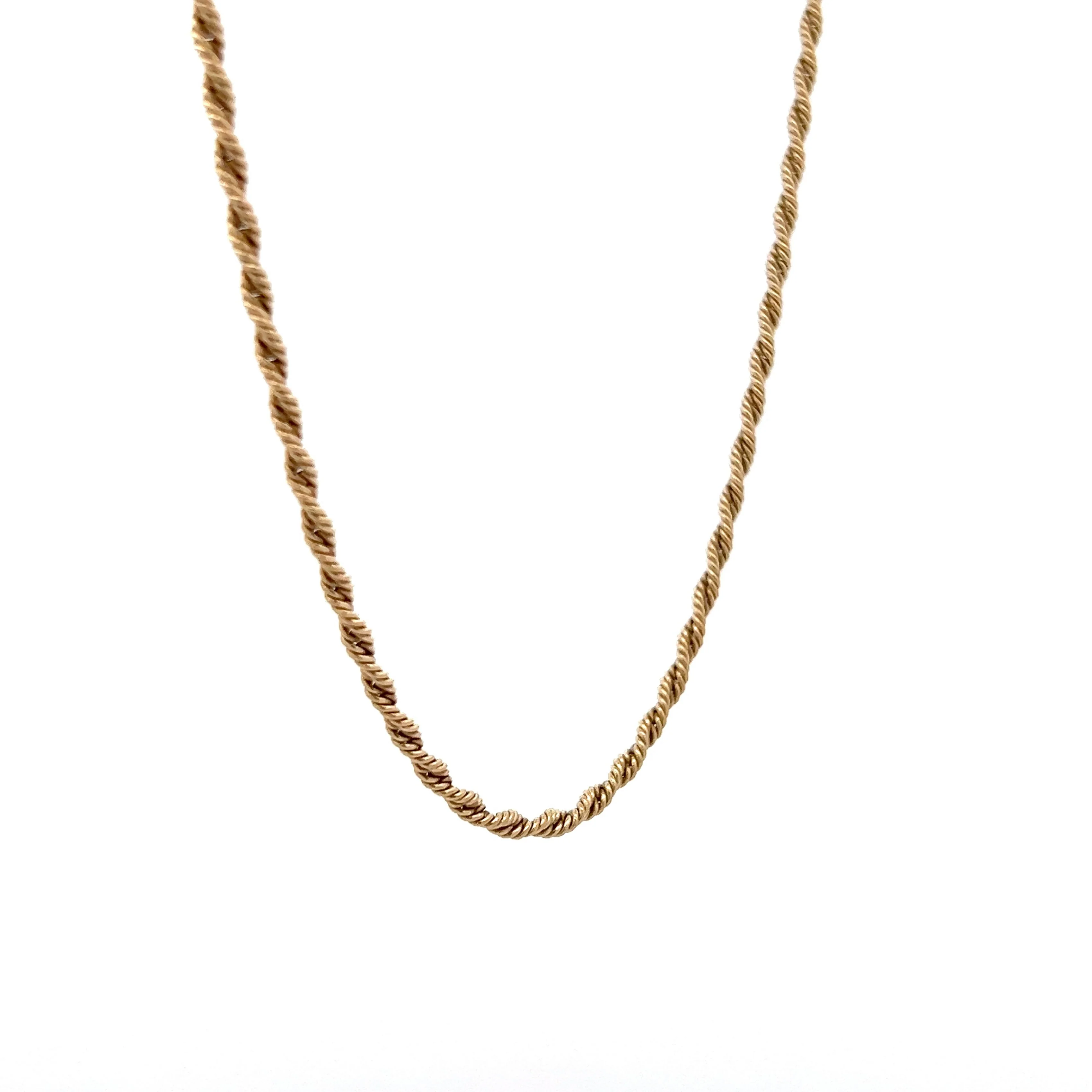 15 Inch Rope Chain Necklace in 14k Yellow Gold - Image 3