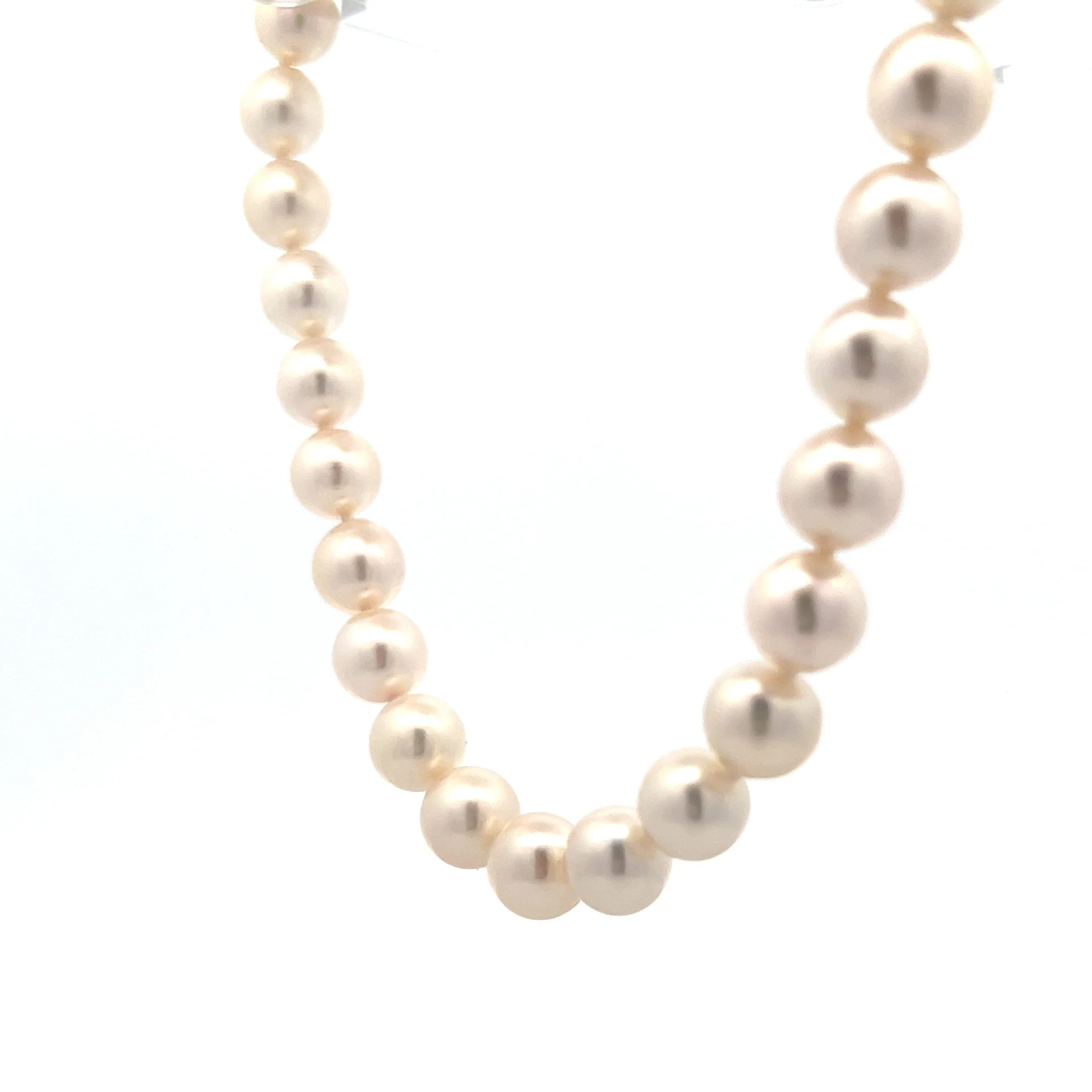 16" Cultured Pearl Necklace in 14k Yellow Gold - Image 2
