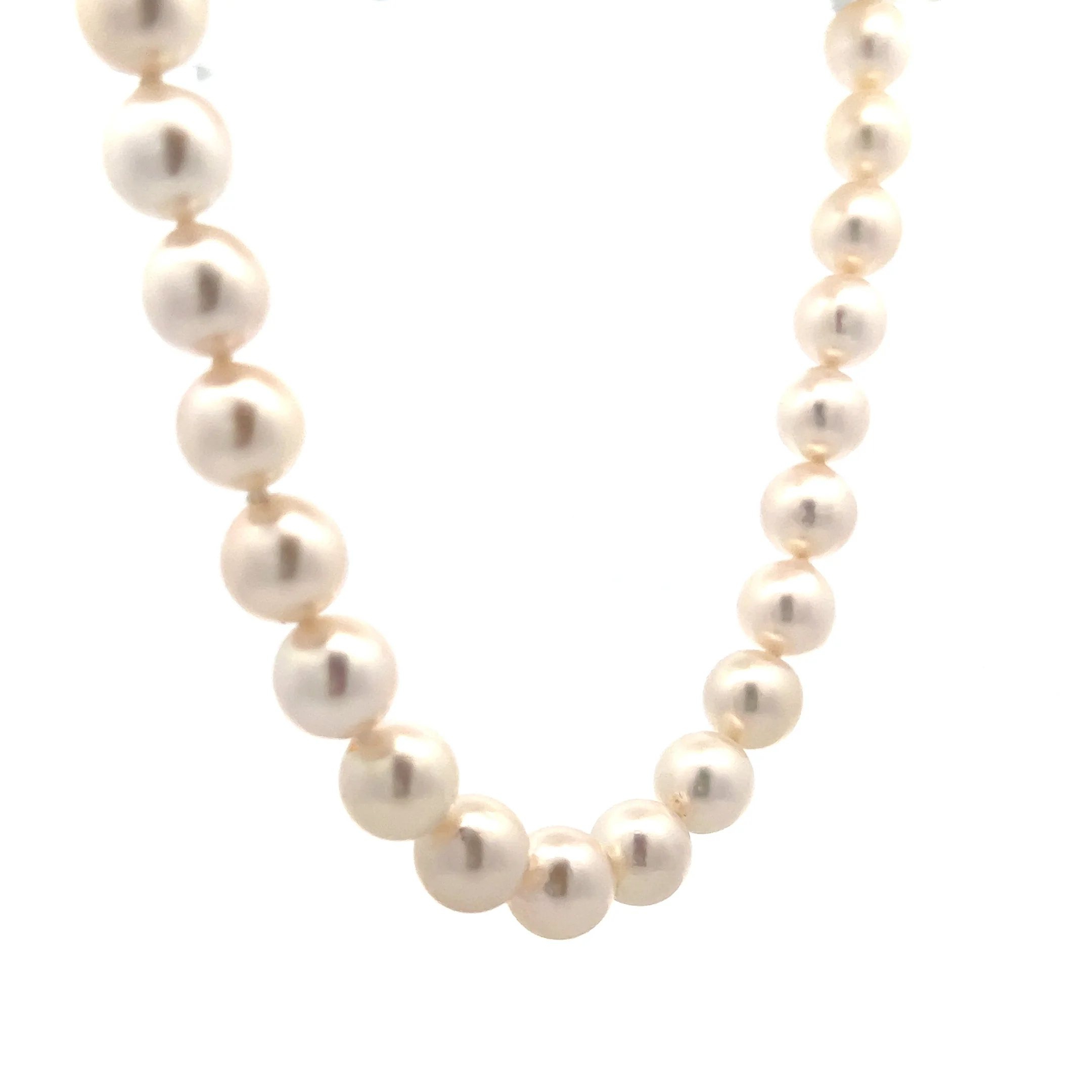 16" Cultured Pearl Necklace in 14k Yellow Gold - Image 3