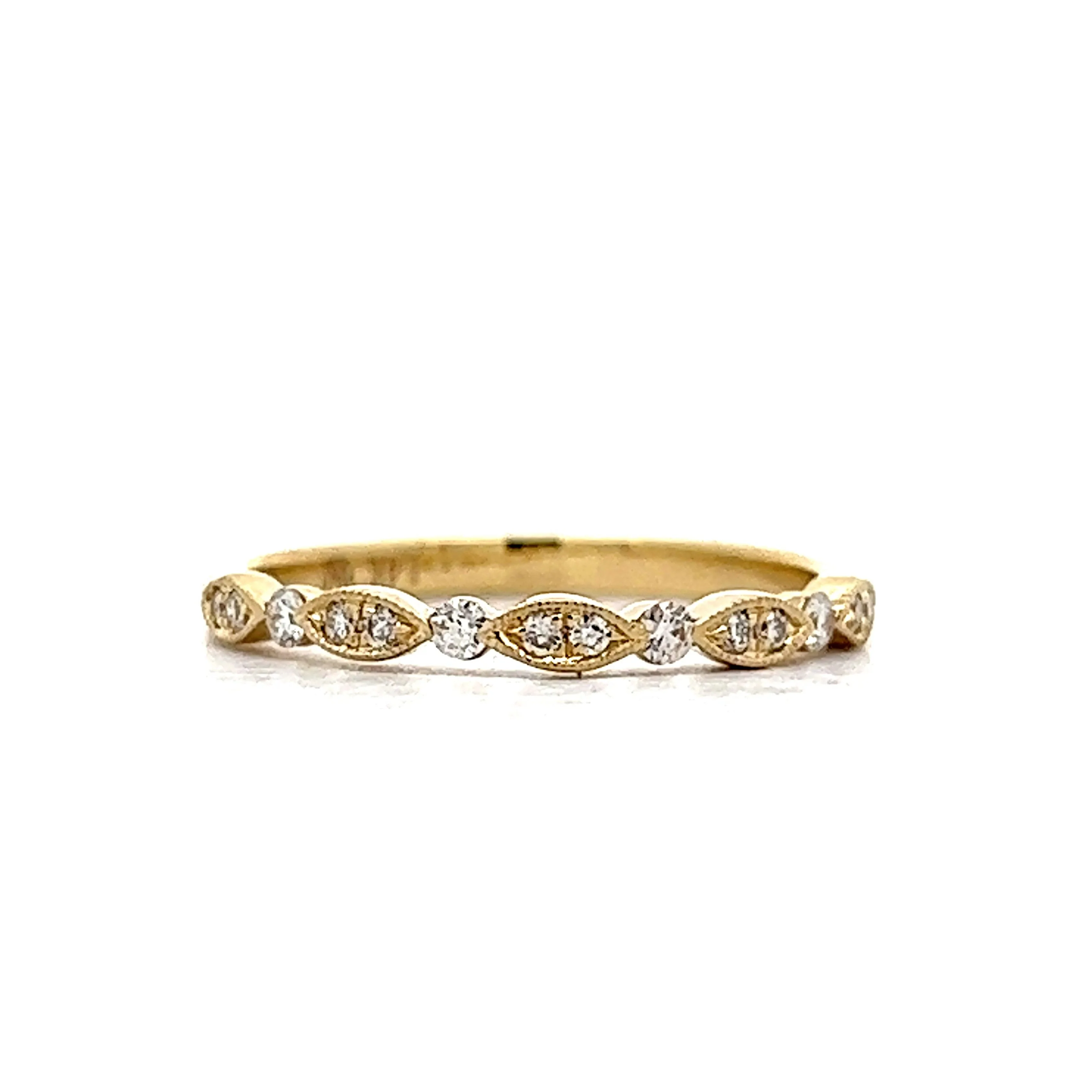 .16 Diamond Wedding Band in 14k Yellow Gold