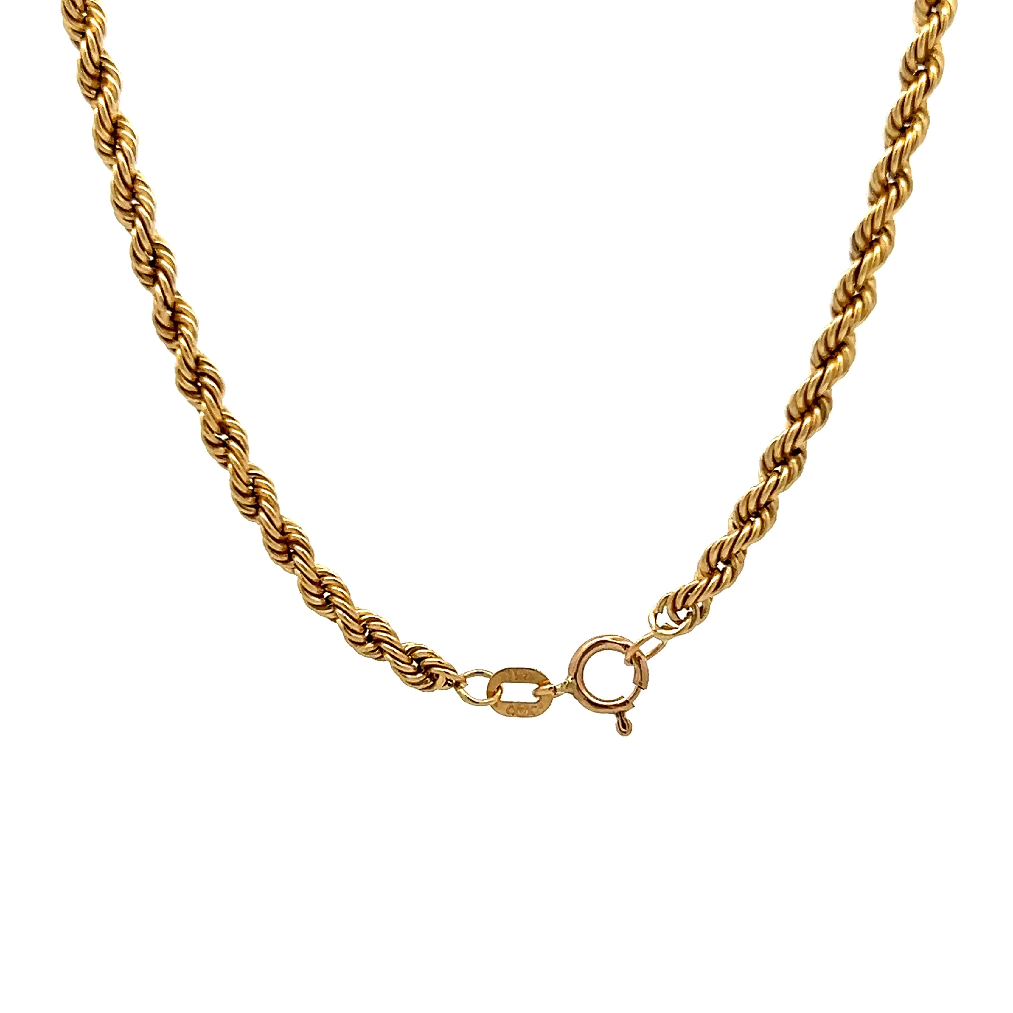 16 Inch Rope Necklace in 14k Yellow Gold - Image 4