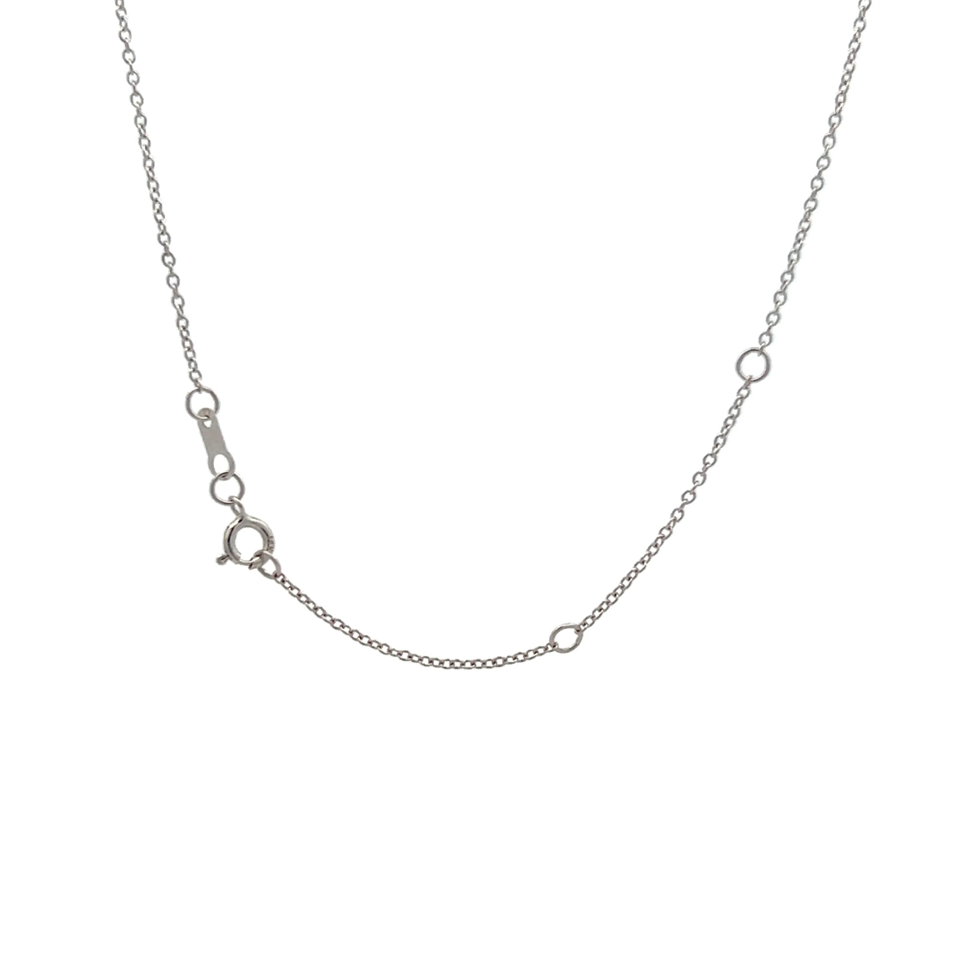.16 Rose Cut Pear Shaped Diamond Necklace in 14k - Image 4