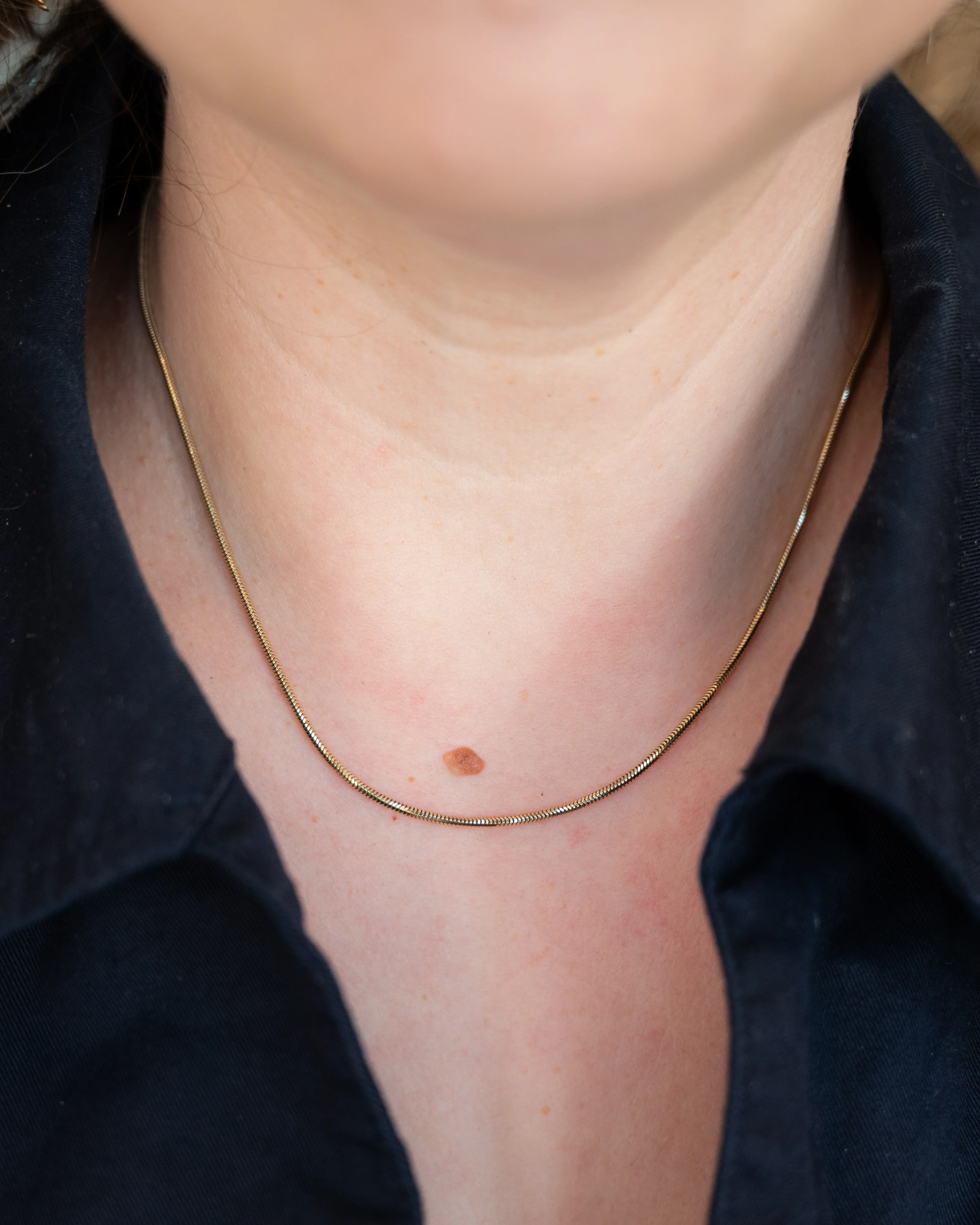 16" Snake Chain Style Necklace in 14k Yellow Gold - Image 6