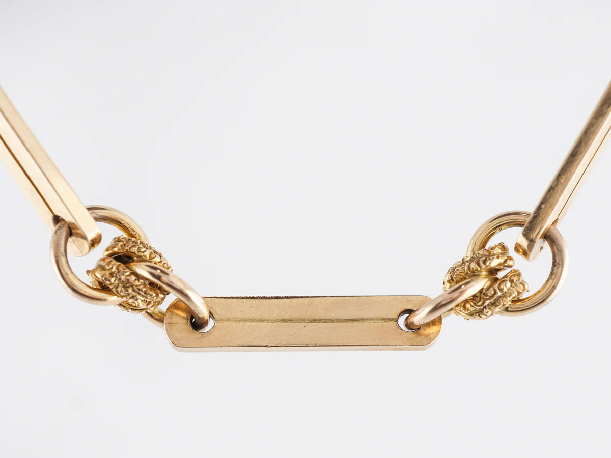 16" Victorian Link Chain in 14k Yellow Gold - Image 3