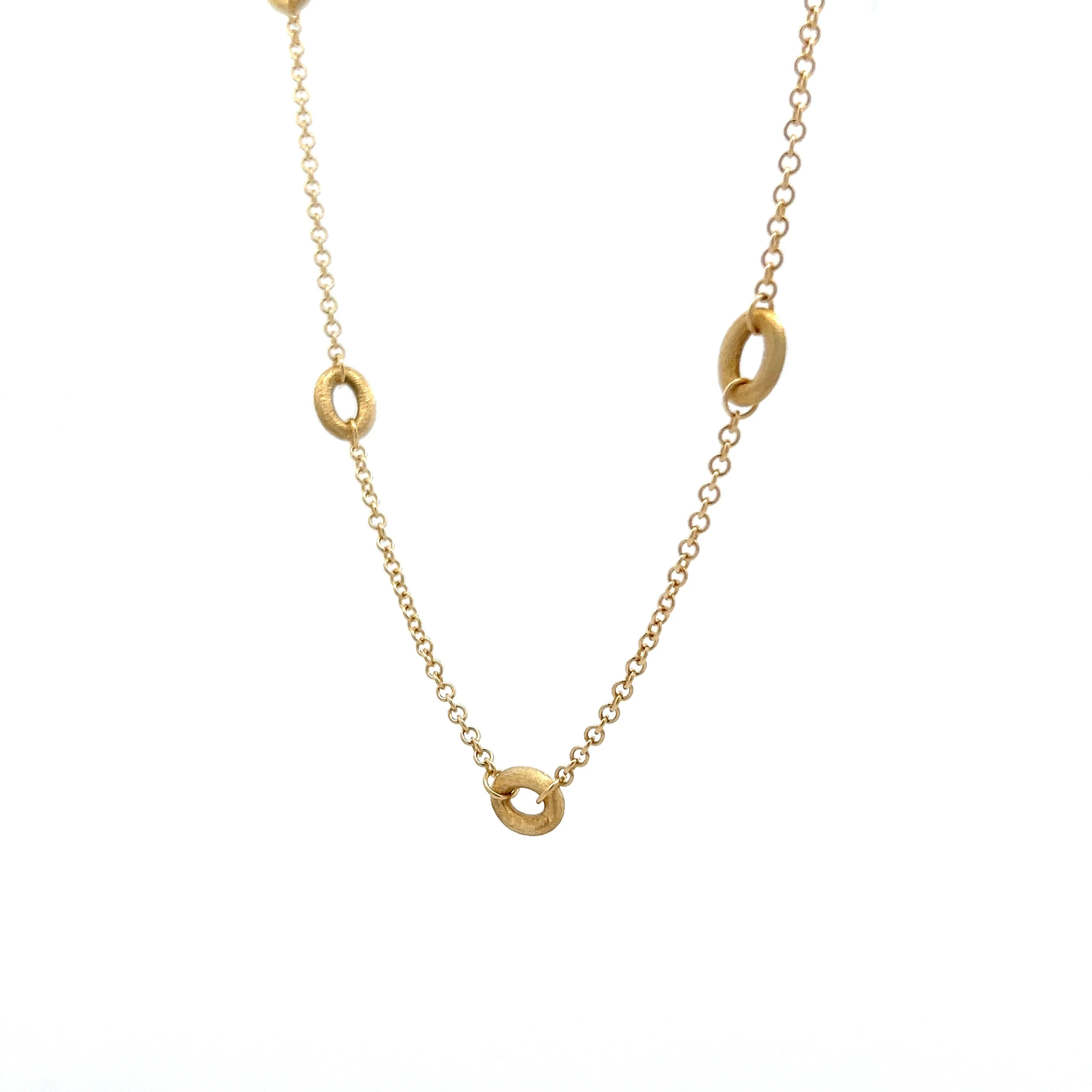 17" Cable Chain Link Necklace in 14k Yellow Gold - Image 2