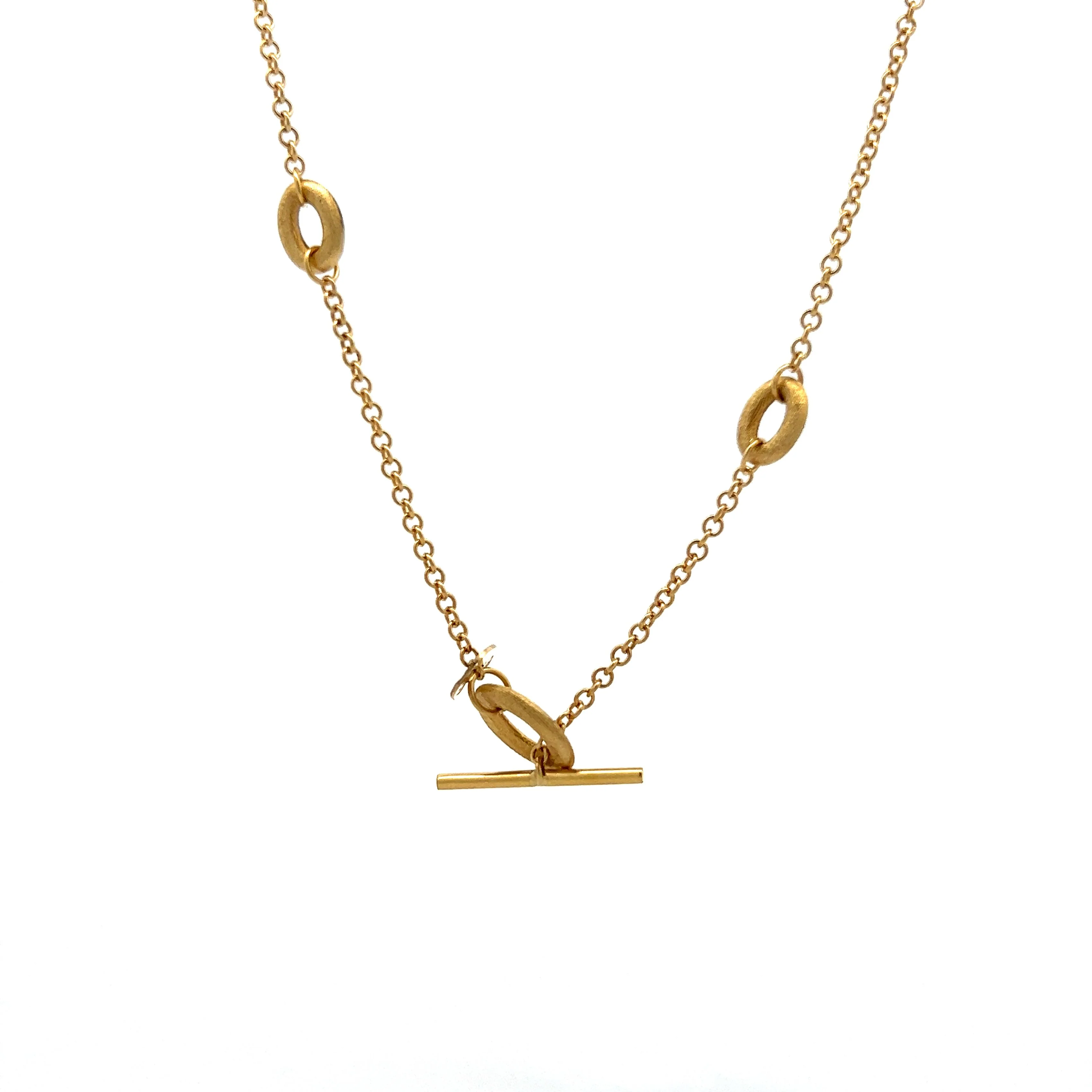 17" Cable Chain Link Necklace in 14k Yellow Gold - Image 4