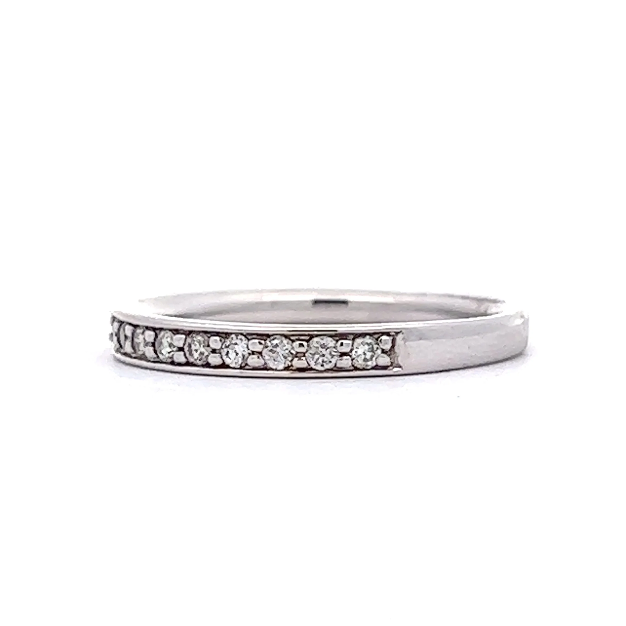 .17 Channel Set Diamond Wedding Band in 14k White Gold - Image 2