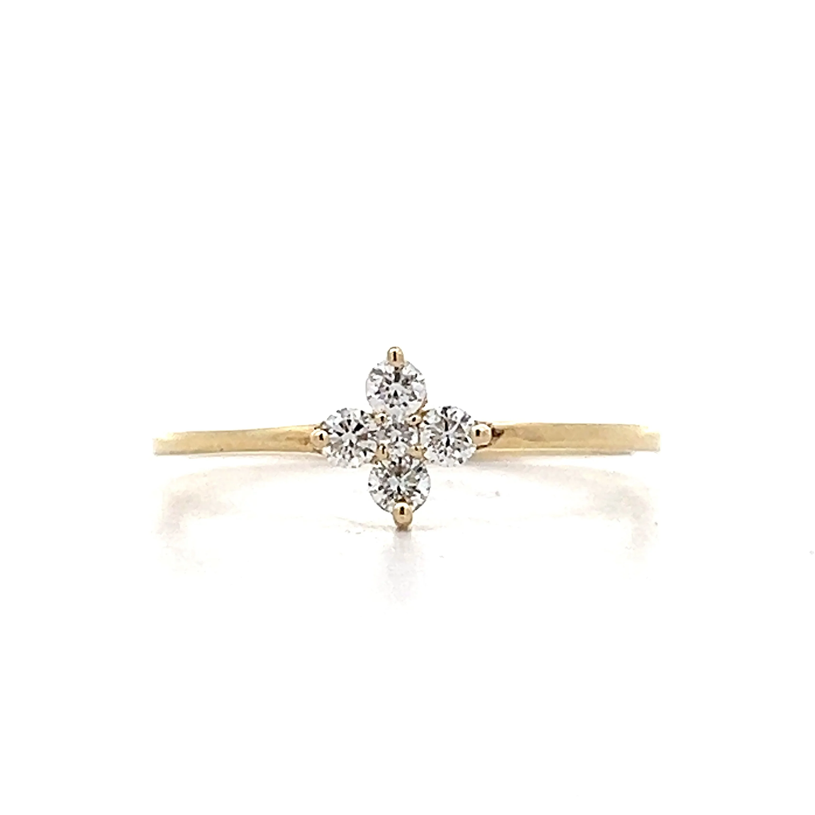 .17 Round Brilliant Diamond Stacking Ring in 14k