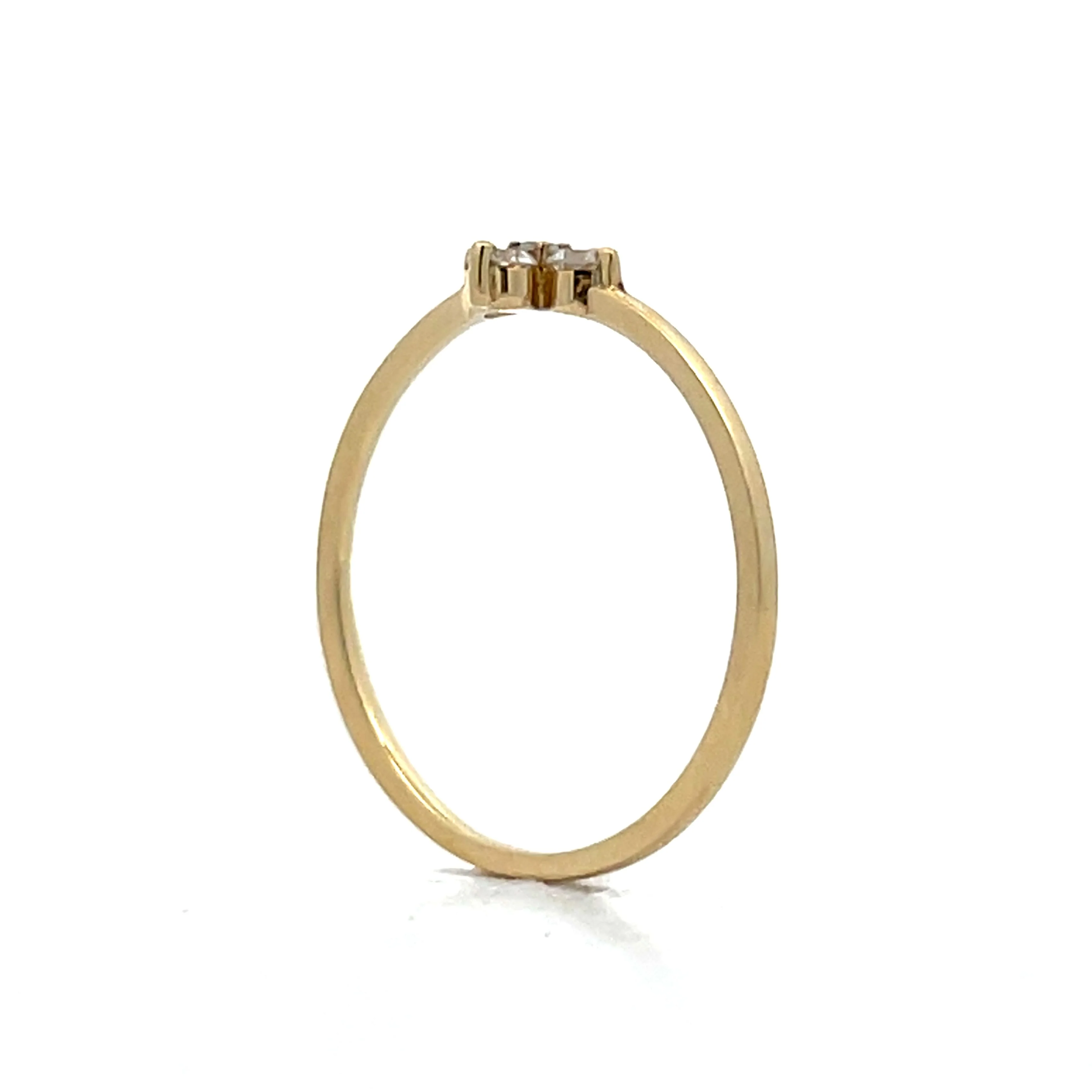 .17 Round Brilliant Diamond Stacking Ring in 14k - Image 5