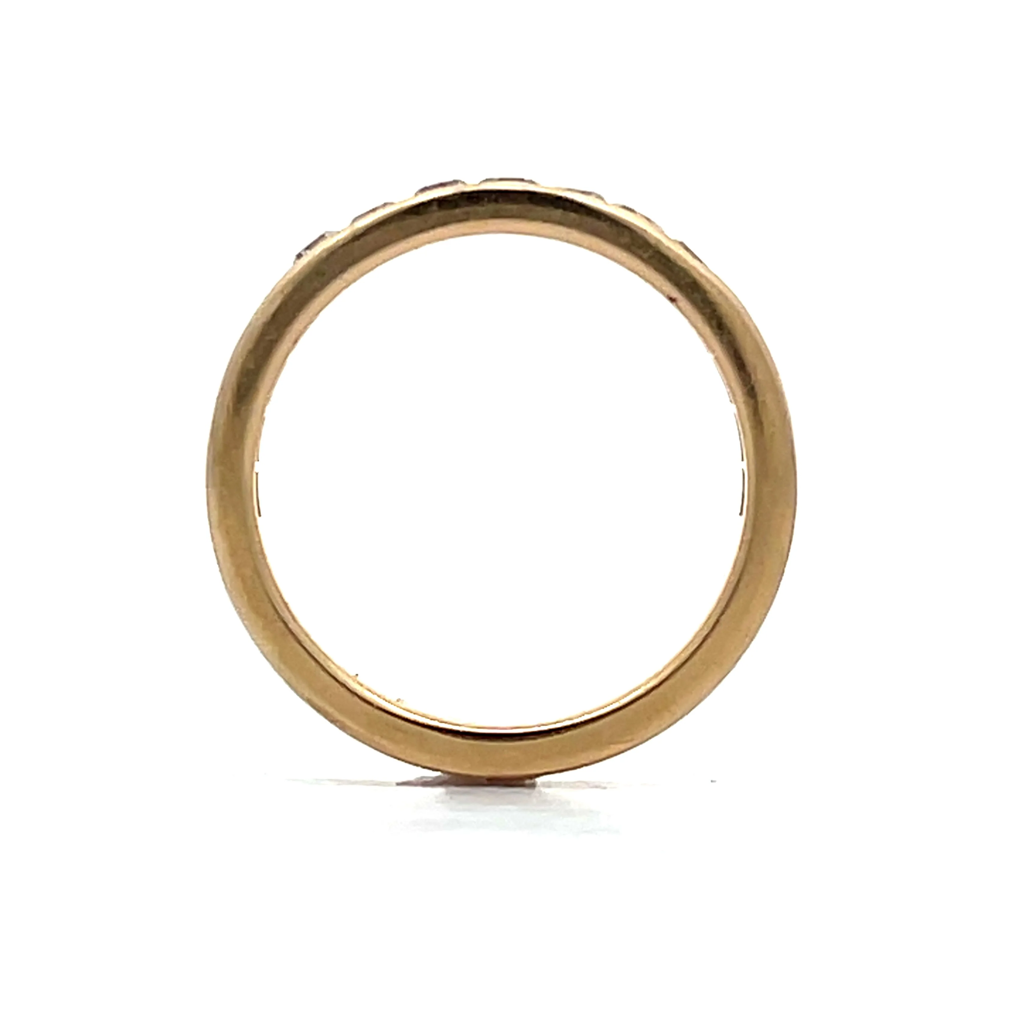 .17 Round Brilliant Diamond Wedding Band in 14k - Image 4