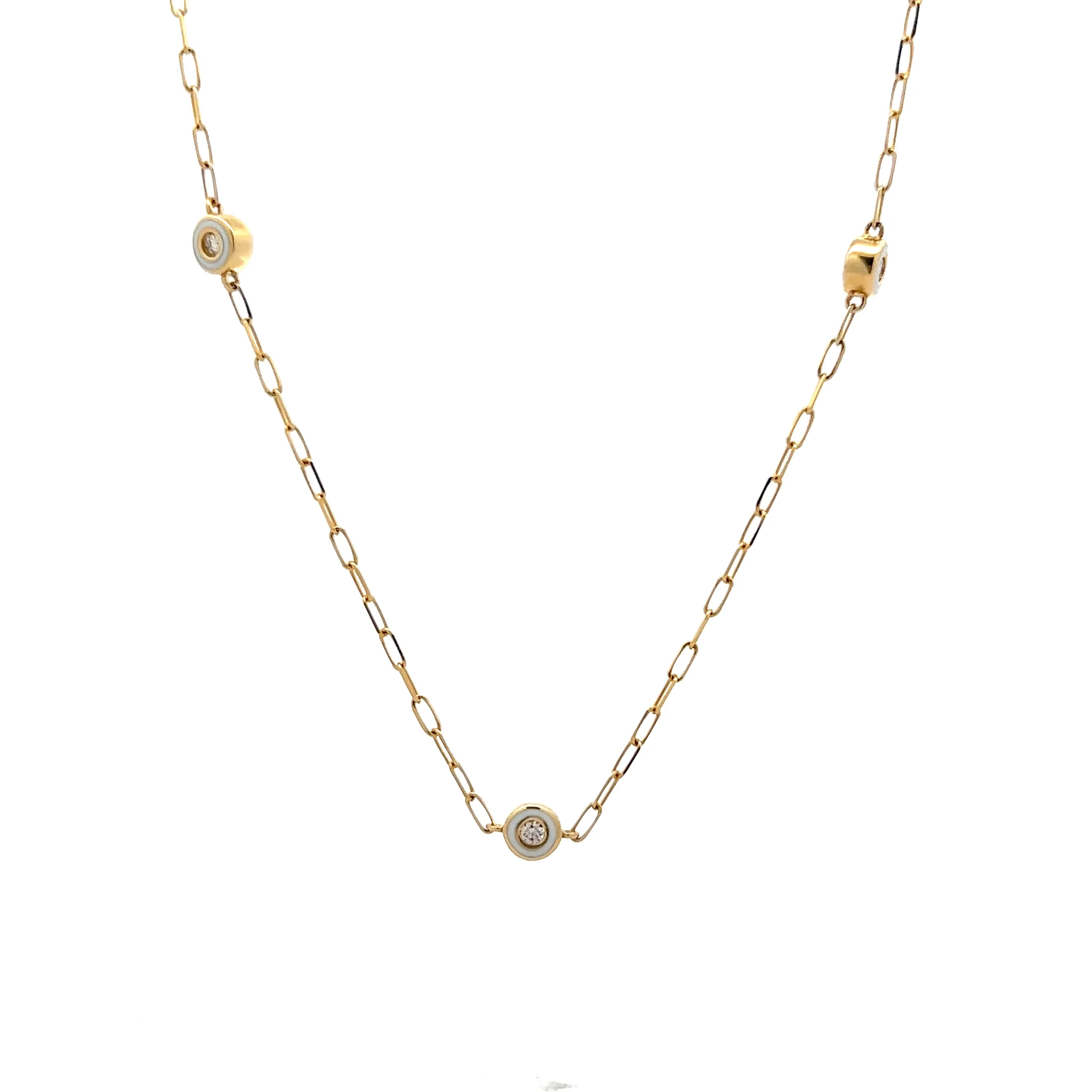 .18 Diamonds by the Yard Necklace in 14k Yellow Gold - Image 2
